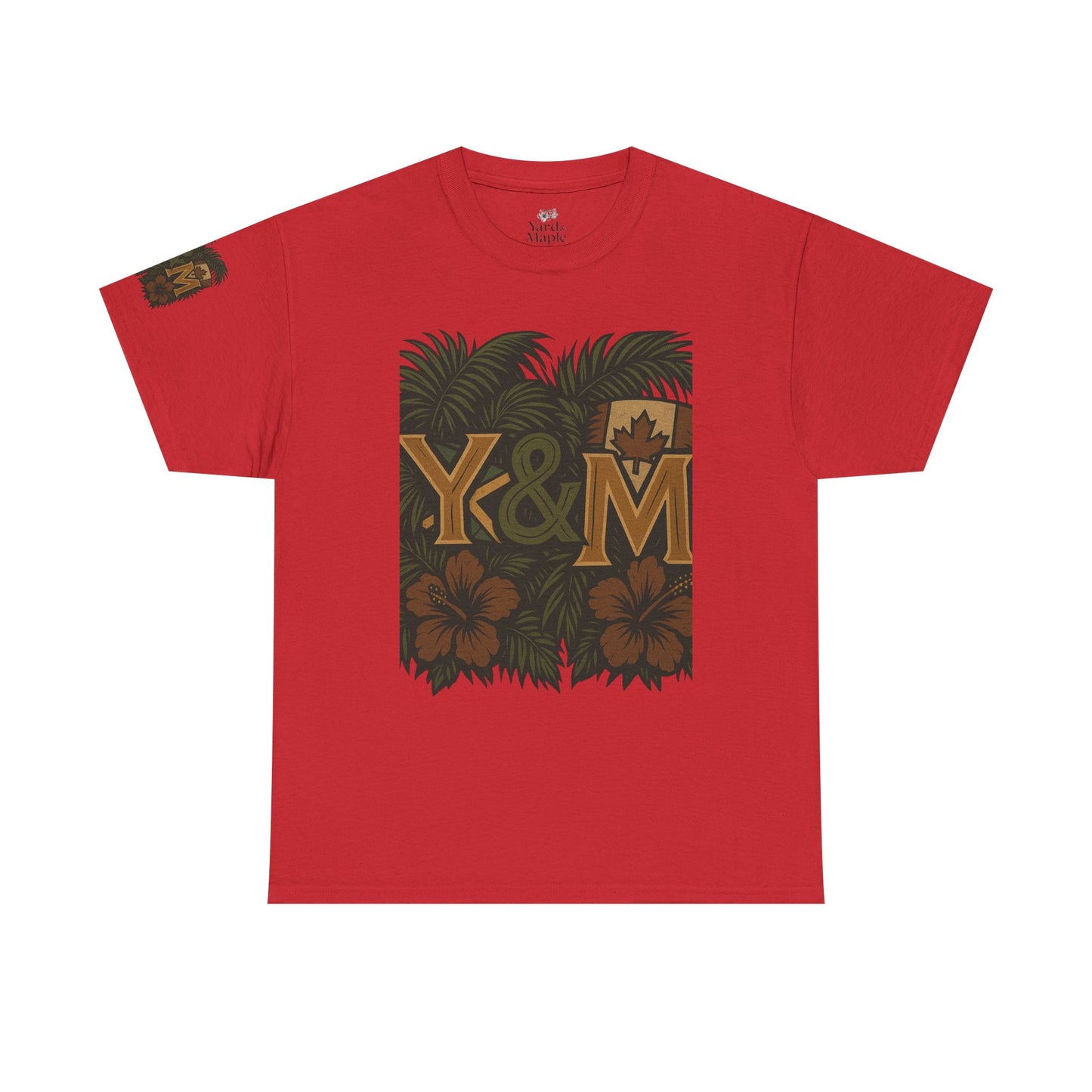 Tropical Vibes Unisex Heavy Cotton Tee, Casual Wear, Perfect for Summer, Beach Days, Gift for Him/Her
