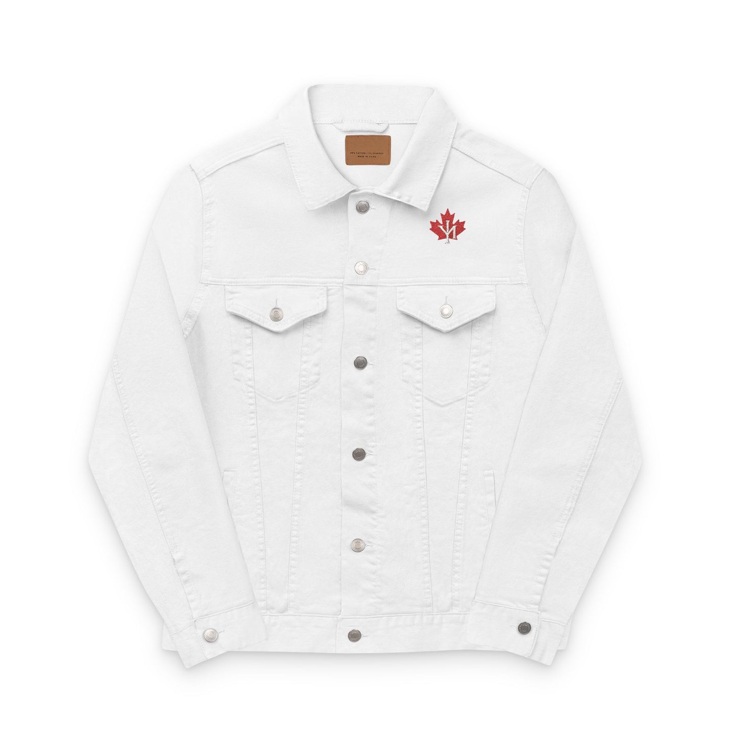 Vibrant Embroidered Denim Jacket - Unisex Casual Wear, Stylish Gift for Friends & Family, Summer Fashion, Outdoor Adventures