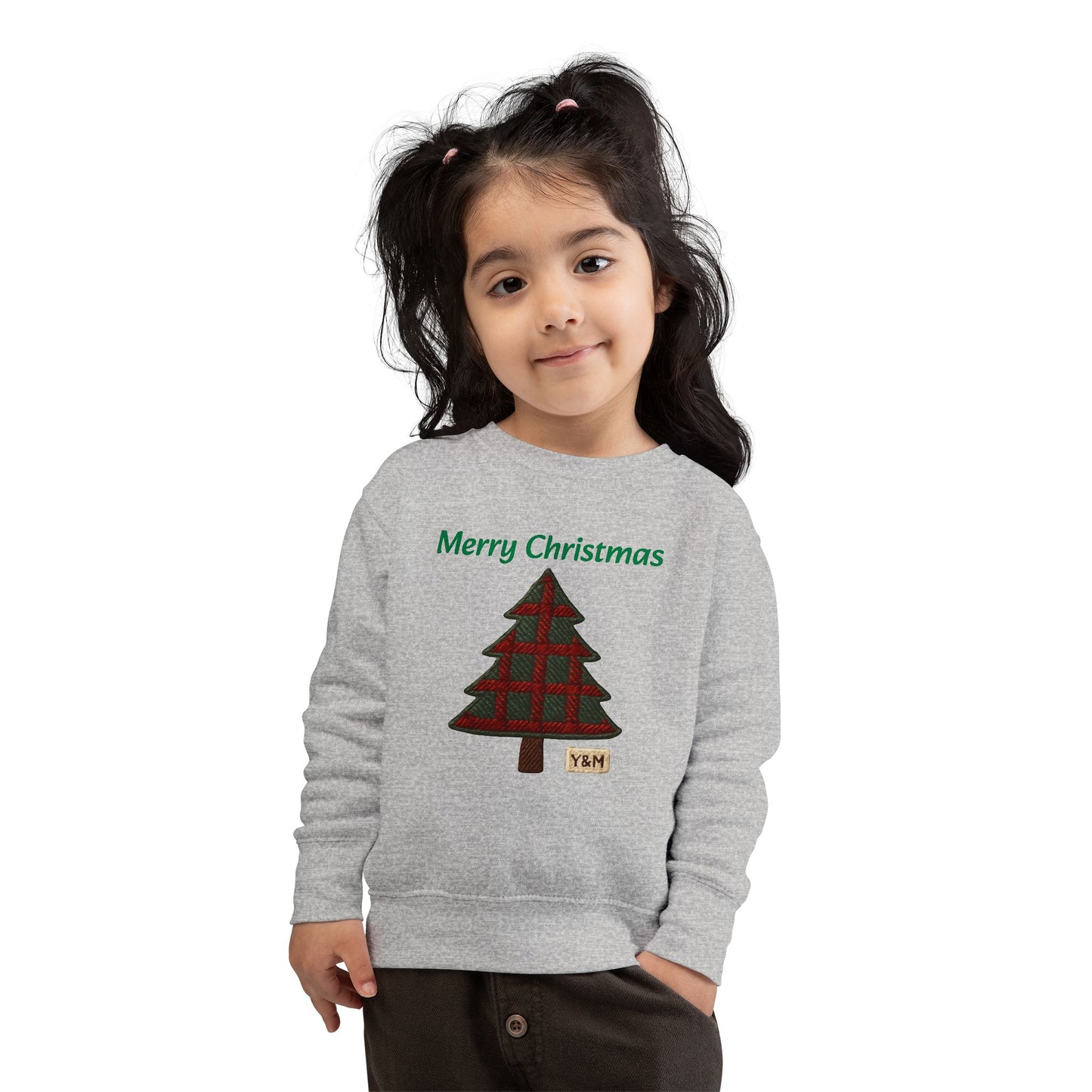 Merry Christmas Toddler Sweatshirt, Cute Kids Holiday Gear, Christmas Gift for Toddlers, Festive Childrens Apparel, Seasonal Sweater