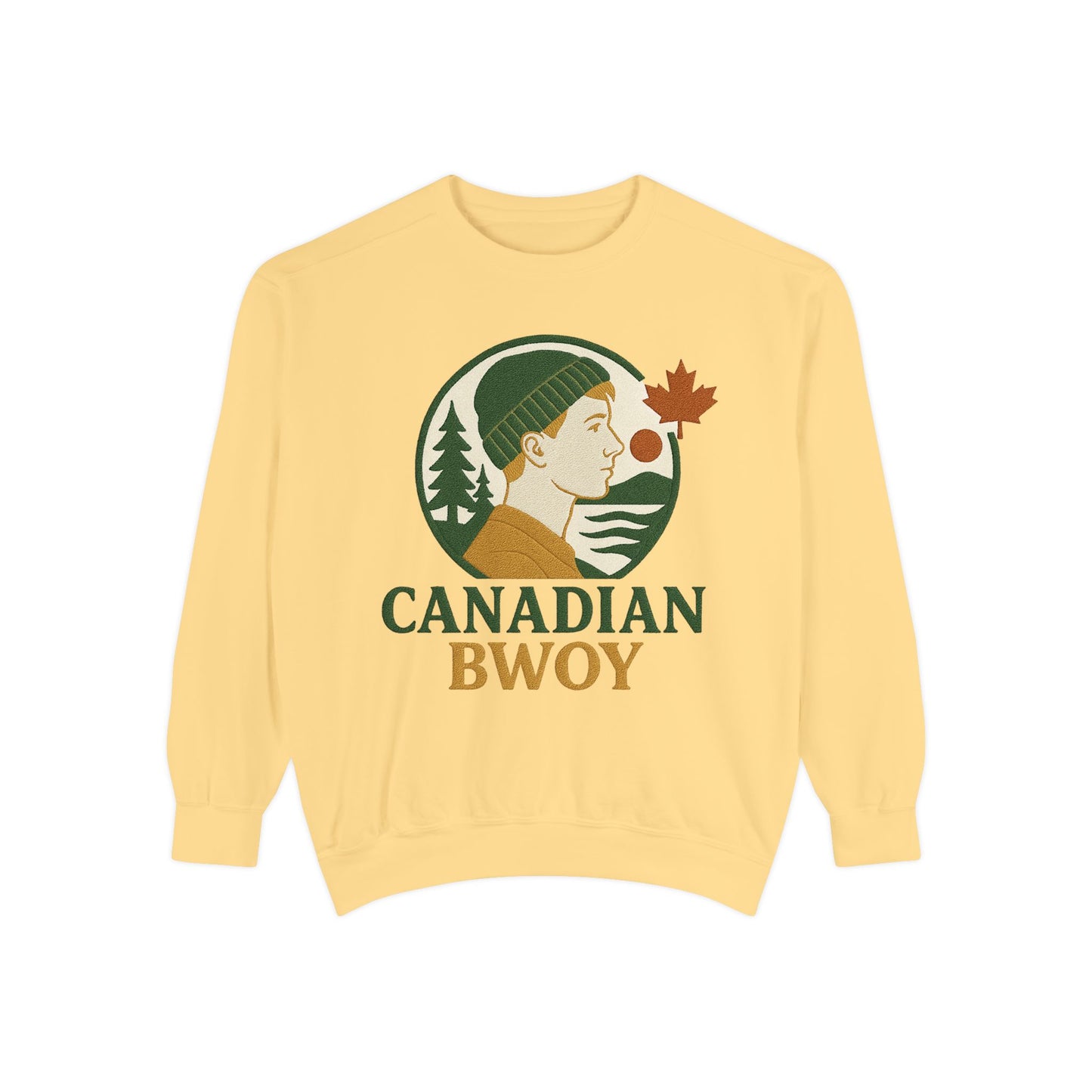 Canadian Bwoy Sweatshirt, Unisex Cozy Apparel, Gift for Canada Day, Casual Streetwear, Nature Lover Sweatshirt, Fall Fashion