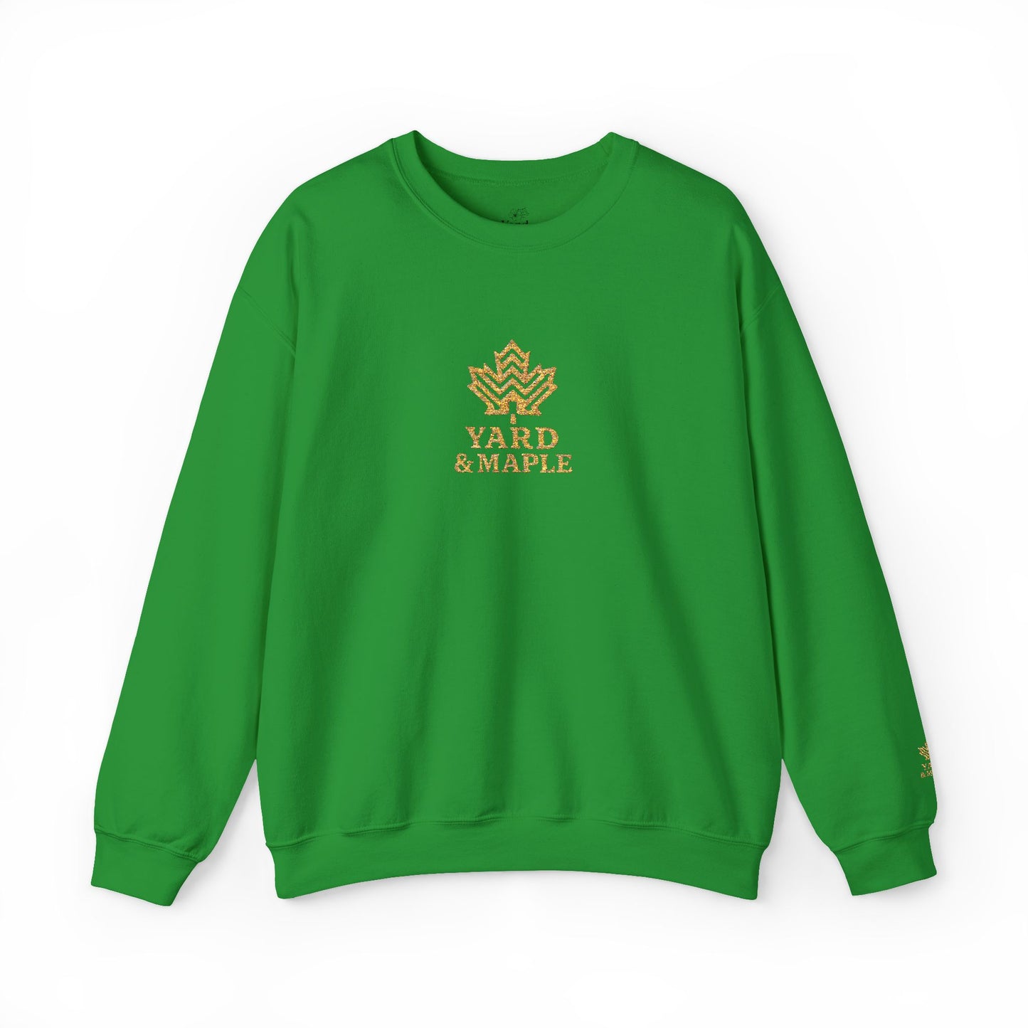 Cozy Unisex Crewneck Sweatshirt with Embroidered Leaf Design, Perfect for Fall, Thanksgiving, Casual Outings, Friends and Family Gatherings, Gifts