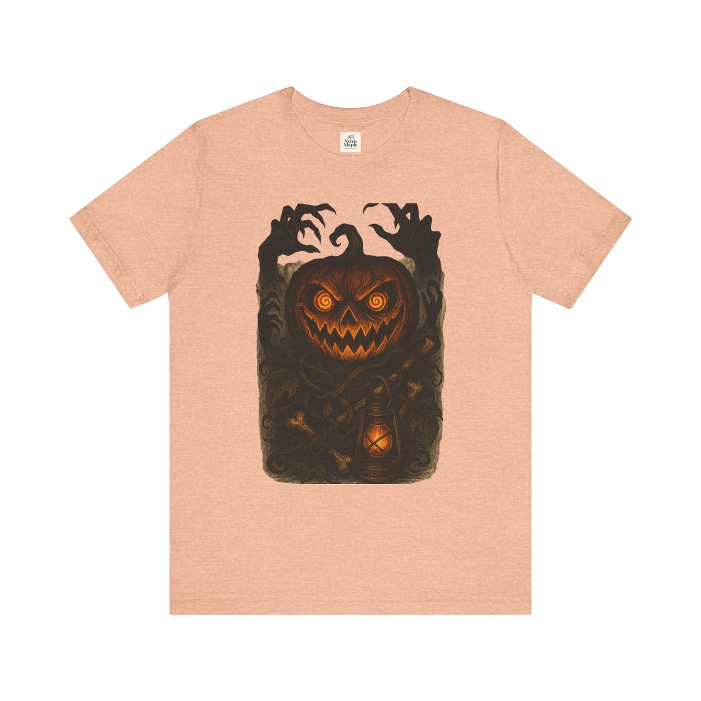 Halloween Pumpkin Tee, Unisex Jersey Short Sleeve Shirt, Fall Festival Apparel, Spooky T-Shirt, Trick or Treat Gift, Autumn Vibes