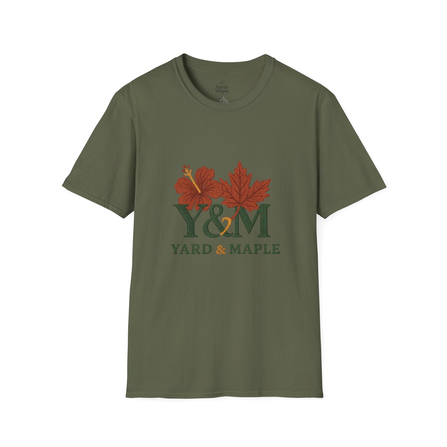 Yard & Maple Floral Unisex T-Shirt, Casual Tee, Nature Lover Gift, Spring Fashion, Graphic Shirt, Eco-Friendly Apparel