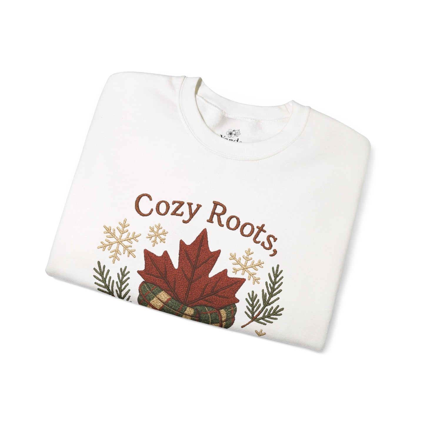 Cozy Roots Crewneck Sweatshirt: Warm Hearts Gift, Fall Fashion, Winter Apparel, Unisex Sweatshirt, Holiday Sweater