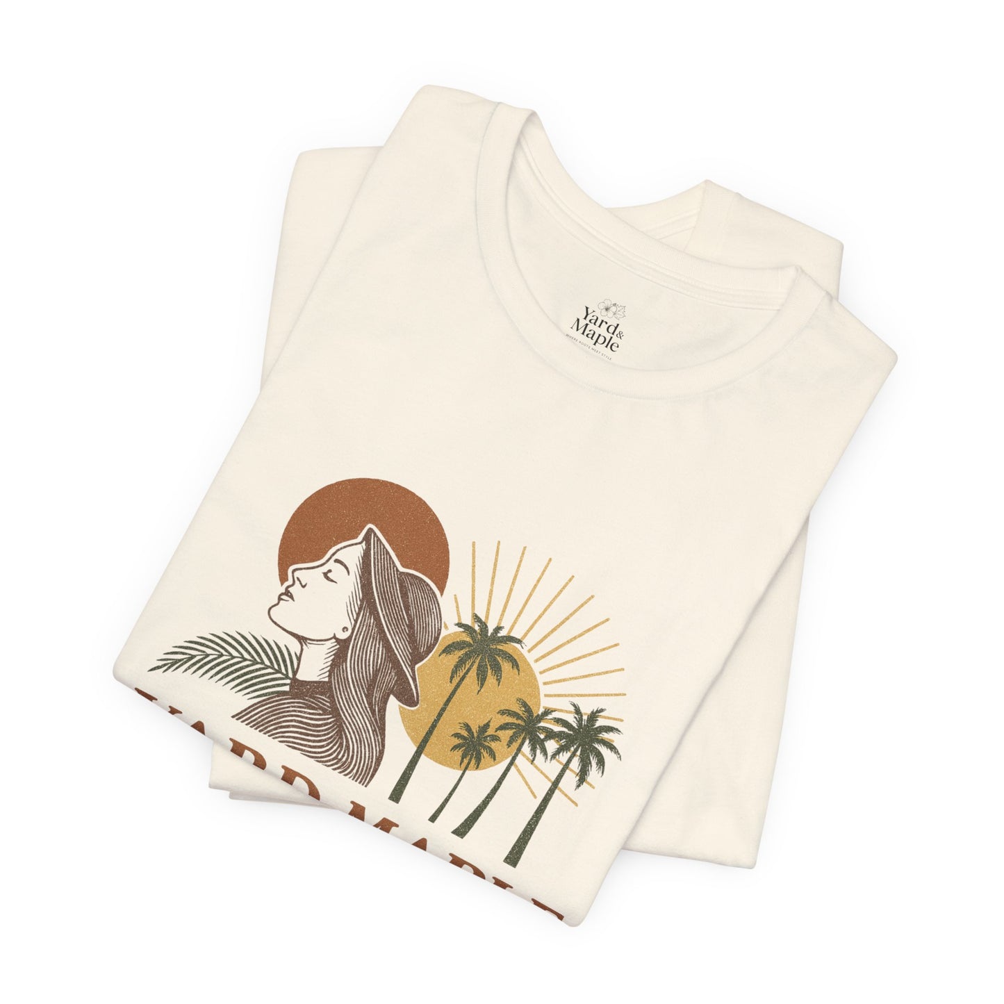 Yard Maple Graphic Tee, Casual Summer Shirt, Nature Lover Gift, Eco-Friendly Apparel, Beach Vibes Tee, Unique Unisex Apparel