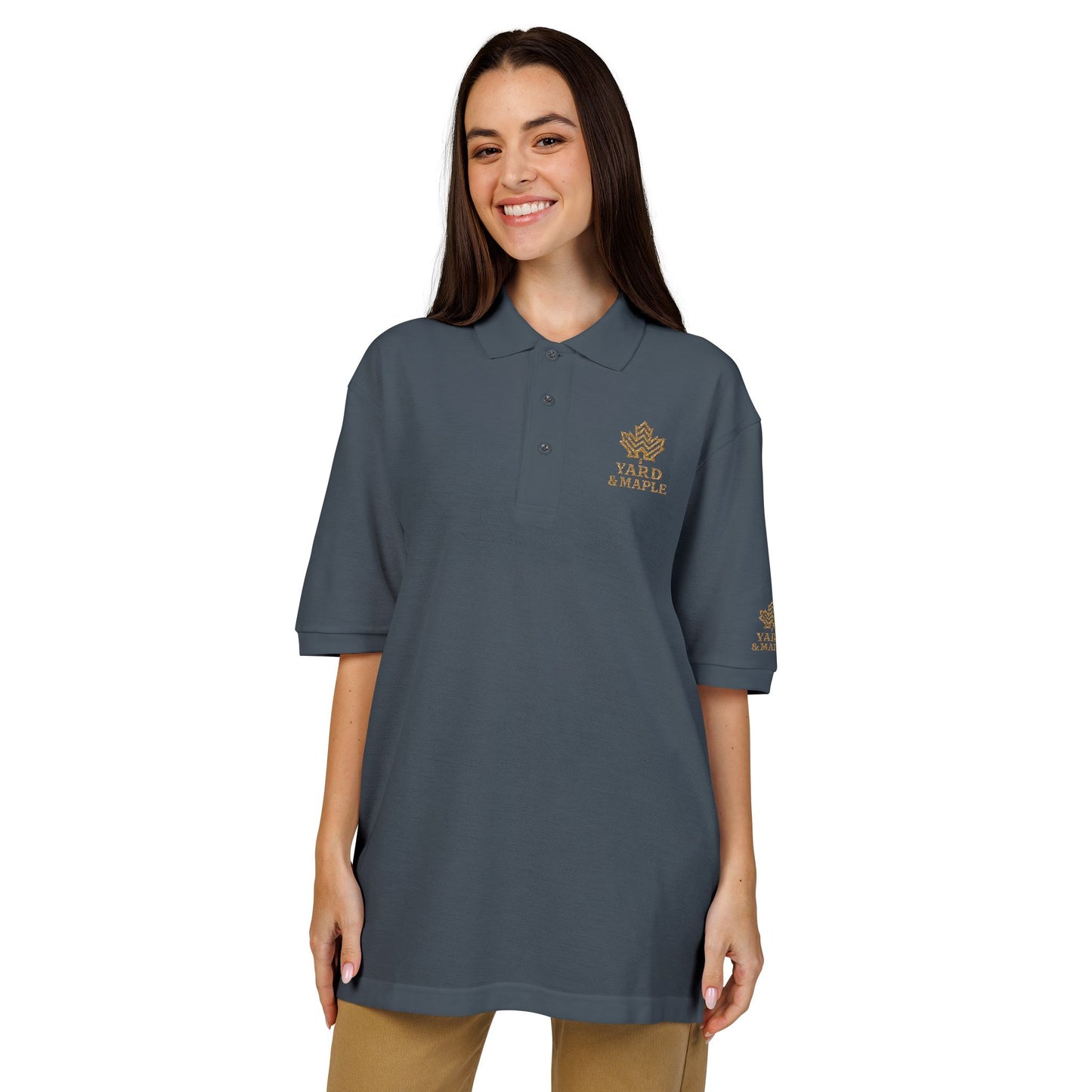 Embroidered Unisex Polo Shirt - Casual Comfort for Every Occasion, Perfect for Work, Relaxation, Gifts, Outdoor Events, Summer Style