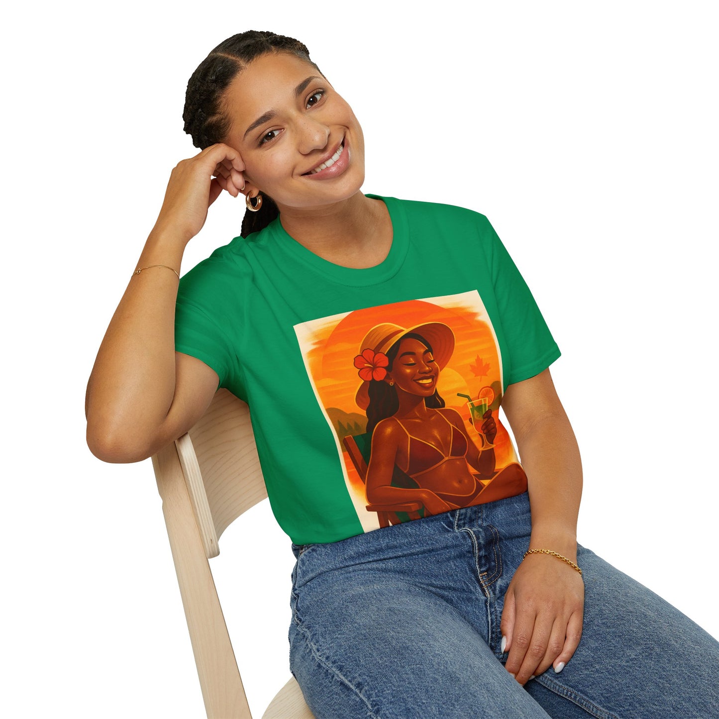 Tropical Vibes T-Shirt, Summer Graphic Tee, Vacation Outfit, Beachwear, Casual Wear, Gift for Her