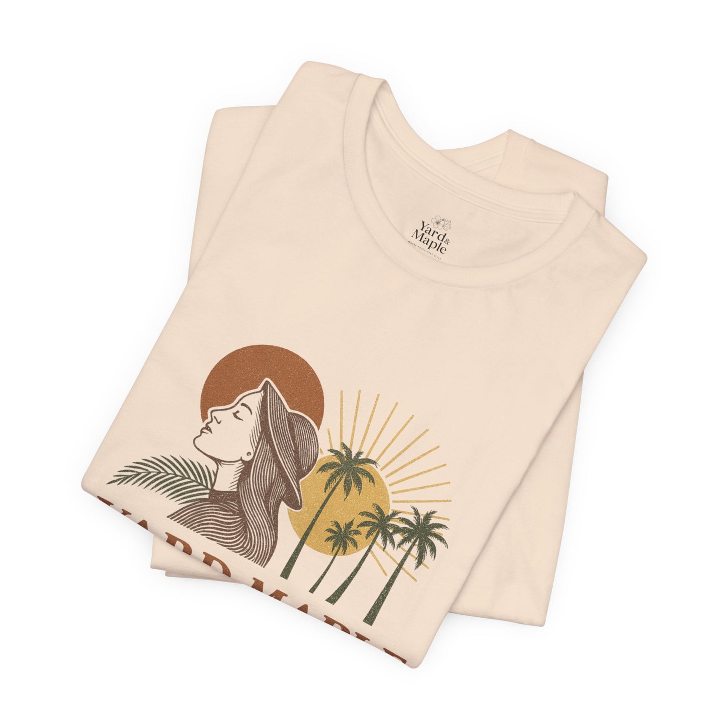 Yard Maple Graphic Tee, Casual Summer Shirt, Nature Lover Gift, Eco-Friendly Apparel, Beach Vibes Tee, Unique Unisex Apparel