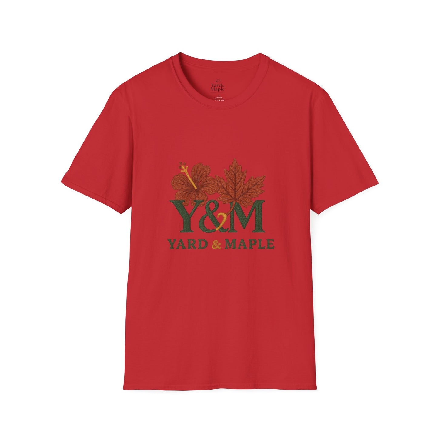 Yard & Maple Floral Unisex T-Shirt, Casual Tee, Nature Lover Gift, Spring Fashion, Graphic Shirt, Eco-Friendly Apparel