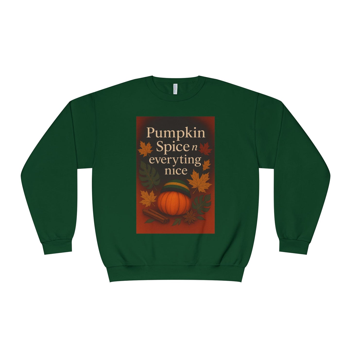 Cozy Fall Sweatshirt | Pumpkin Spice & Everything Nice | Perfect for Autumn Gatherings, Thanksgiving, and Casual Wear