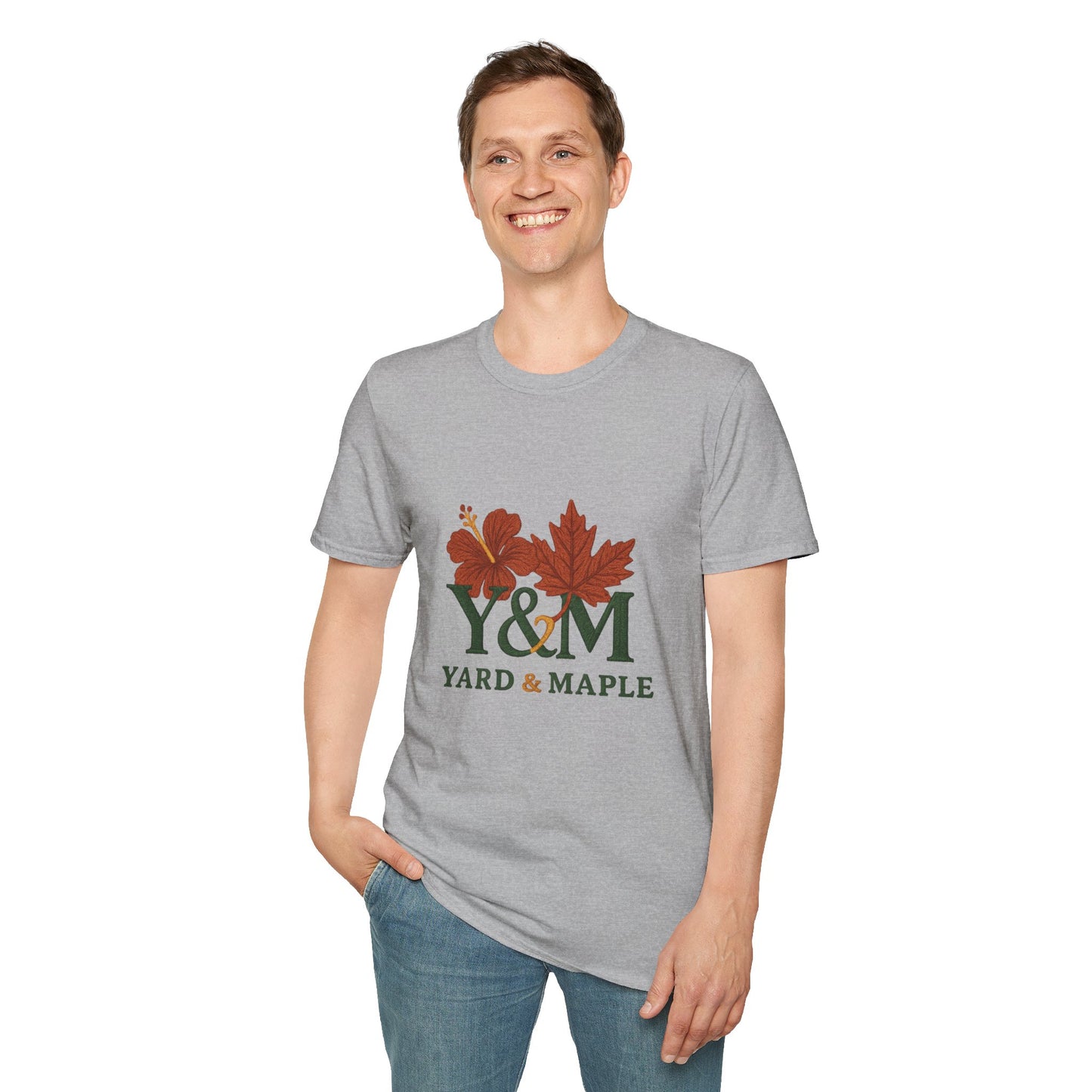 Yard & Maple Floral Unisex T-Shirt, Casual Tee, Nature Lover Gift, Spring Fashion, Graphic Shirt, Eco-Friendly Apparel
