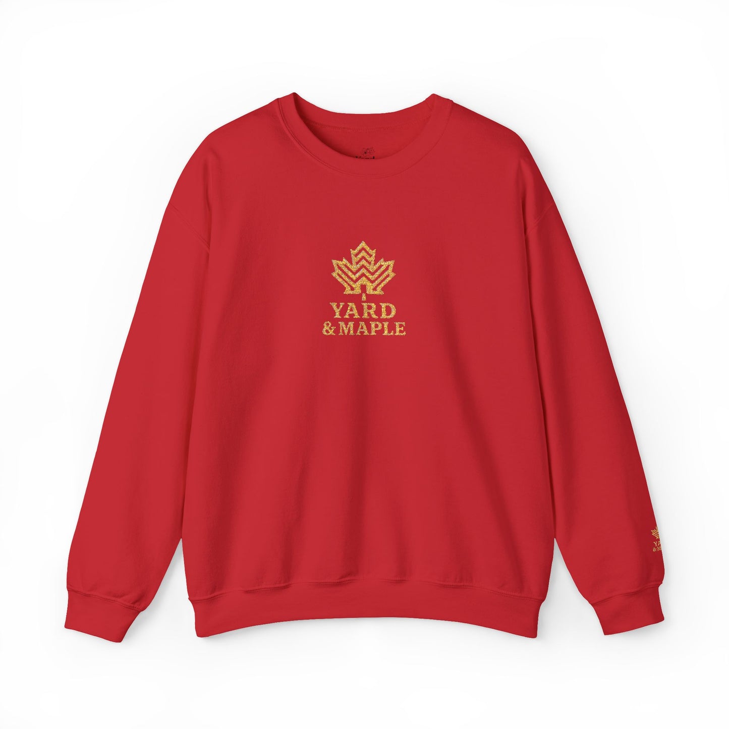 Cozy Unisex Crewneck Sweatshirt with Embroidered Leaf Design, Perfect for Fall, Thanksgiving, Casual Outings, Friends and Family Gatherings, Gifts