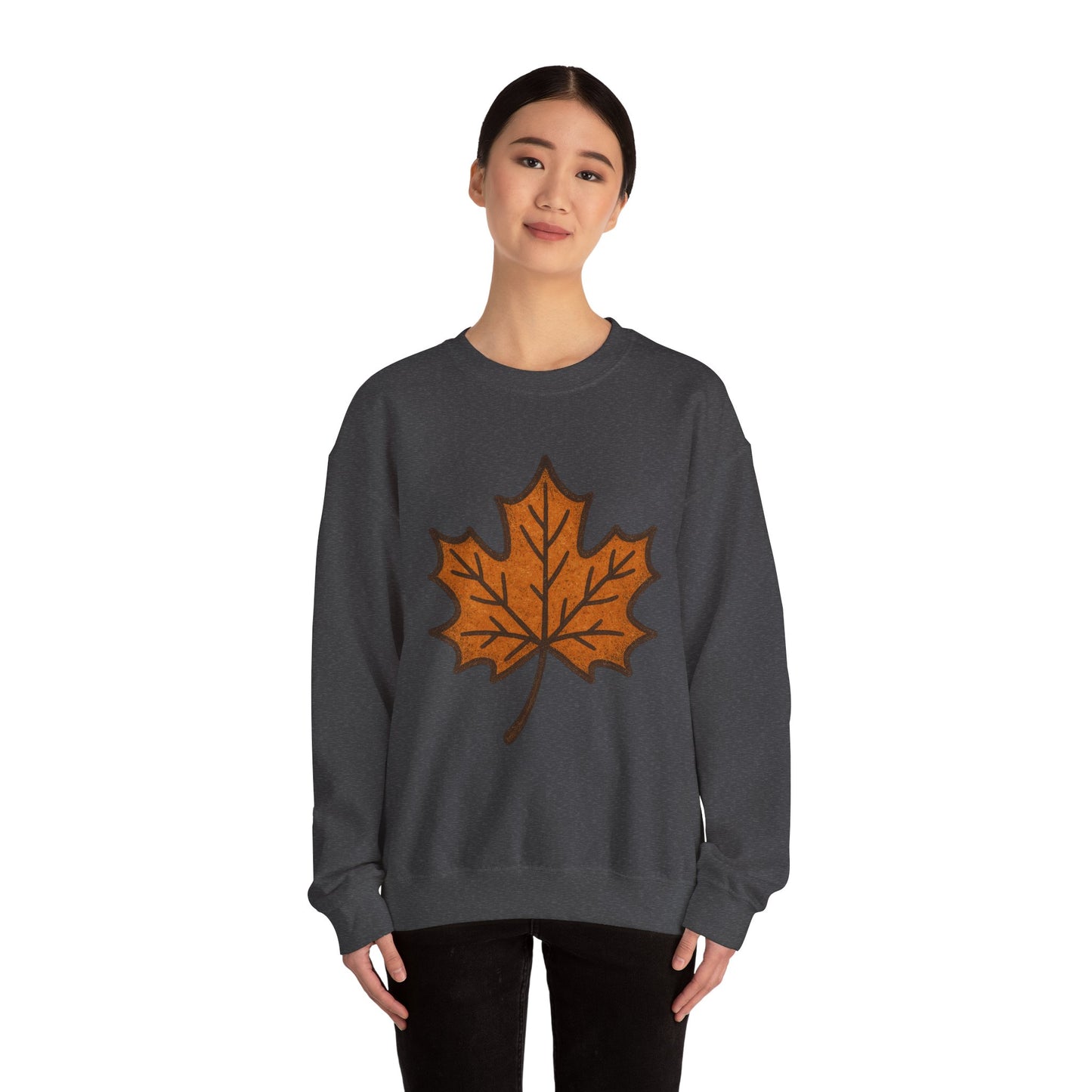 Autumn Leaf Sweatshirt | Unisex Cozy Crewneck | Fall Fashion, Thanksgiving Gift, Seasonal Style, Layering Essential