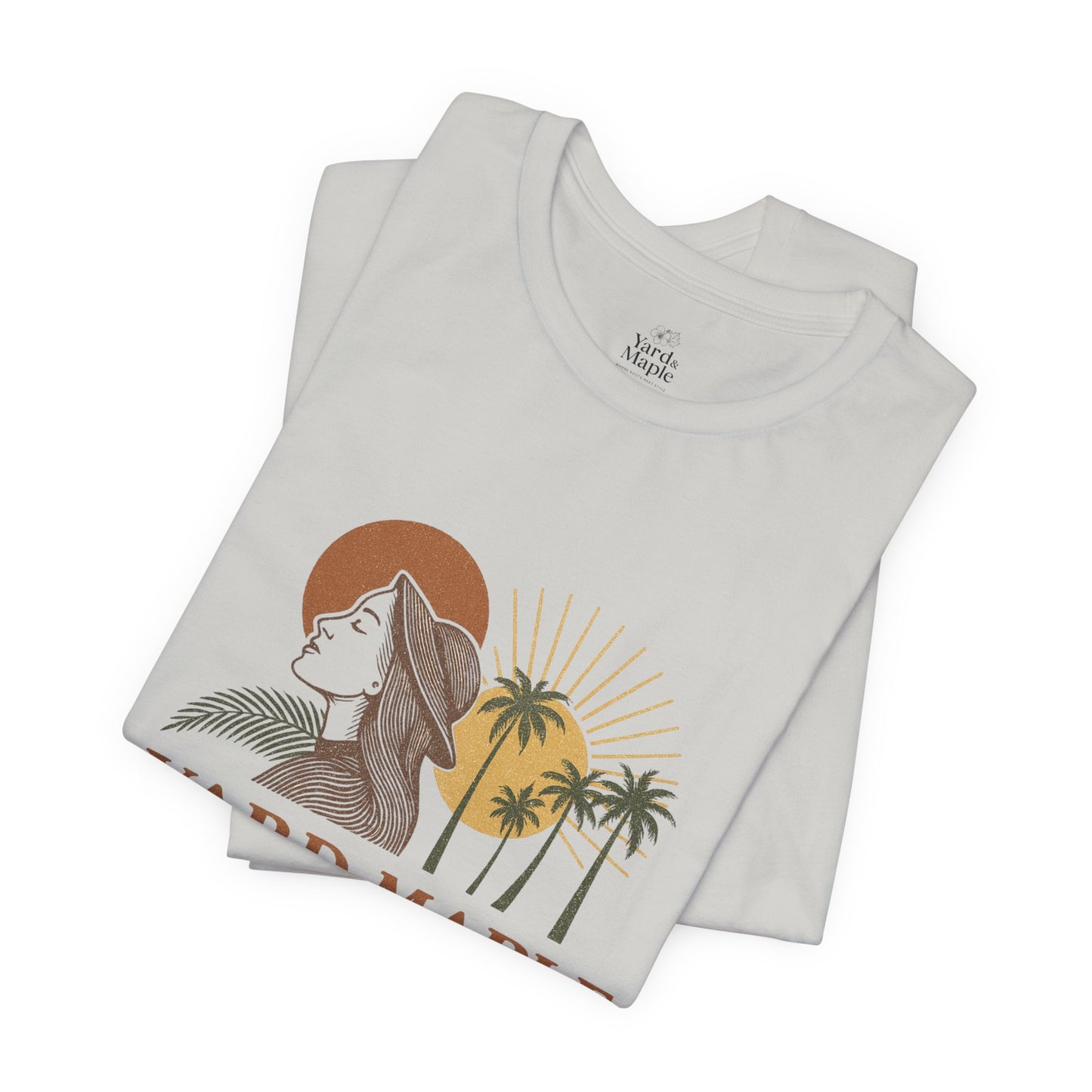 Yard Maple Graphic Tee, Casual Summer Shirt, Nature Lover Gift, Eco-Friendly Apparel, Beach Vibes Tee, Unique Unisex Apparel