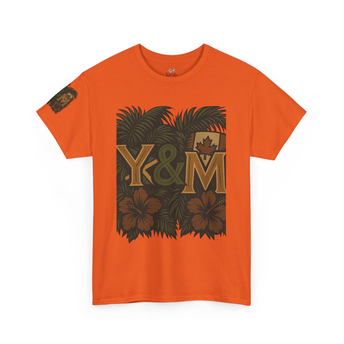 Tropical Vibes Unisex Heavy Cotton Tee, Casual Wear, Perfect for Summer, Beach Days, Gift for Him/Her