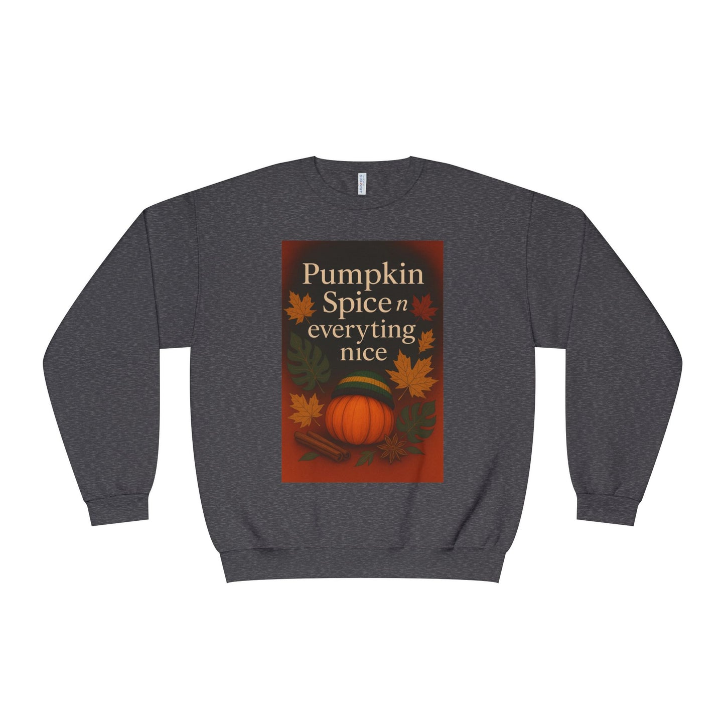 Cozy Fall Sweatshirt | Pumpkin Spice & Everything Nice | Perfect for Autumn Gatherings, Thanksgiving, and Casual Wear