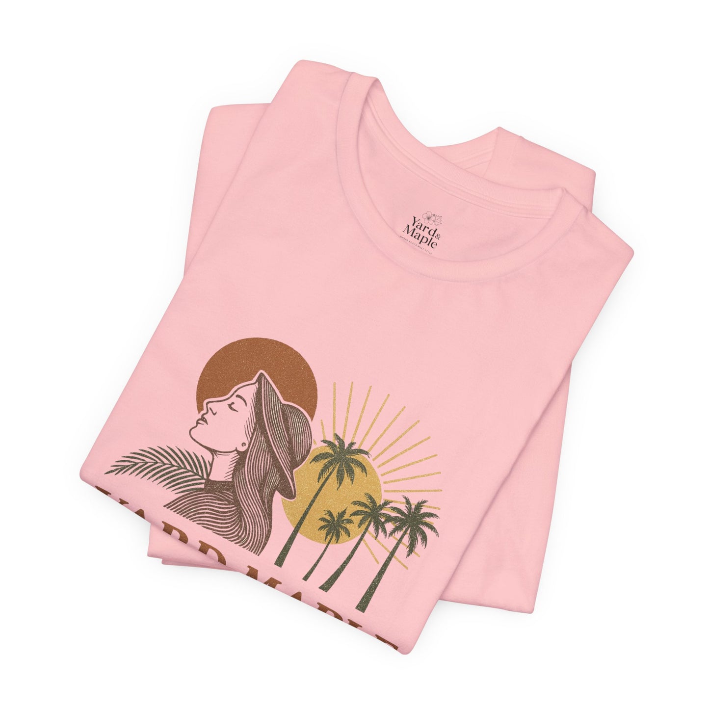 Yard Maple Graphic Tee, Casual Summer Shirt, Nature Lover Gift, Eco-Friendly Apparel, Beach Vibes Tee, Unique Unisex Apparel