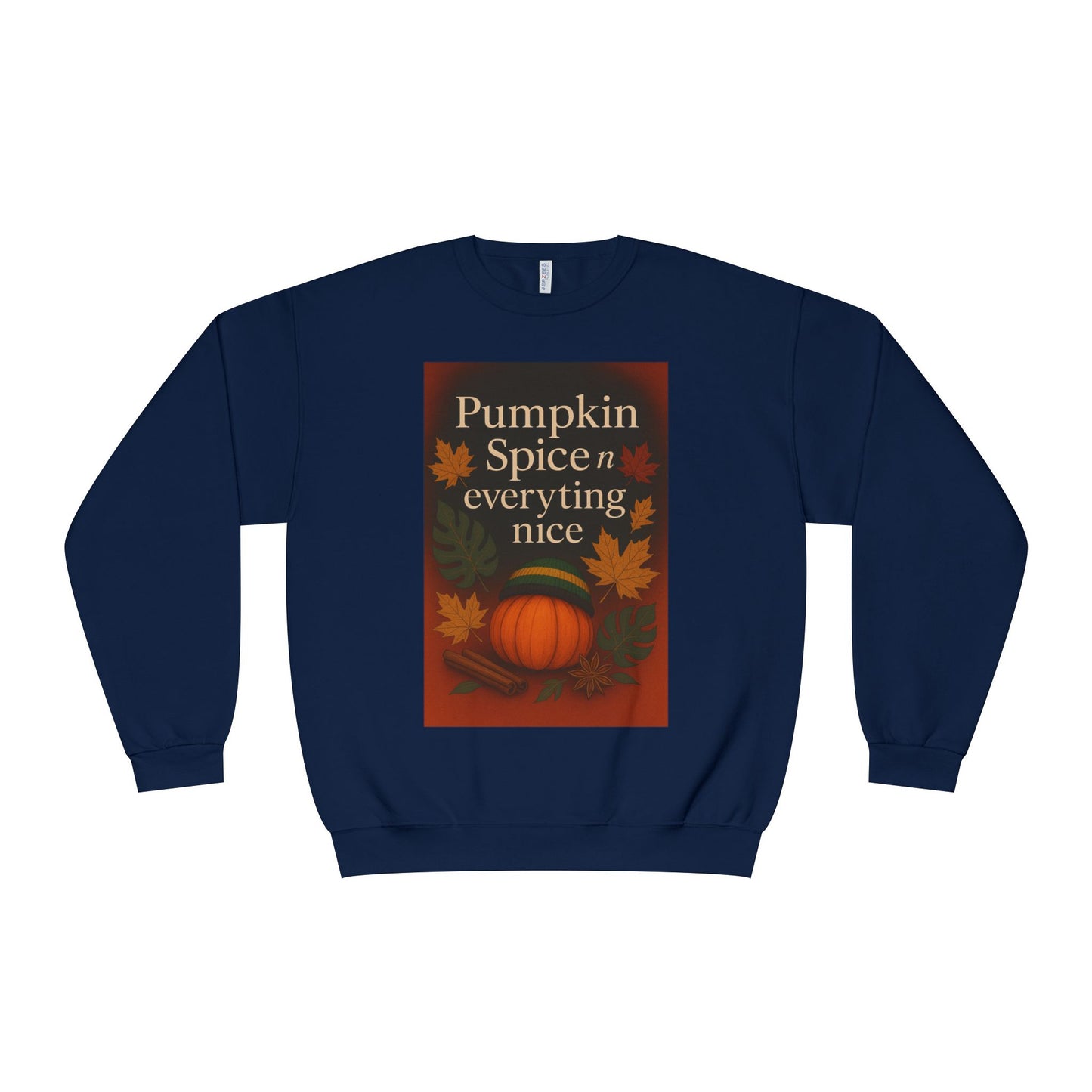 Cozy Fall Sweatshirt | Pumpkin Spice & Everything Nice | Perfect for Autumn Gatherings, Thanksgiving, and Casual Wear