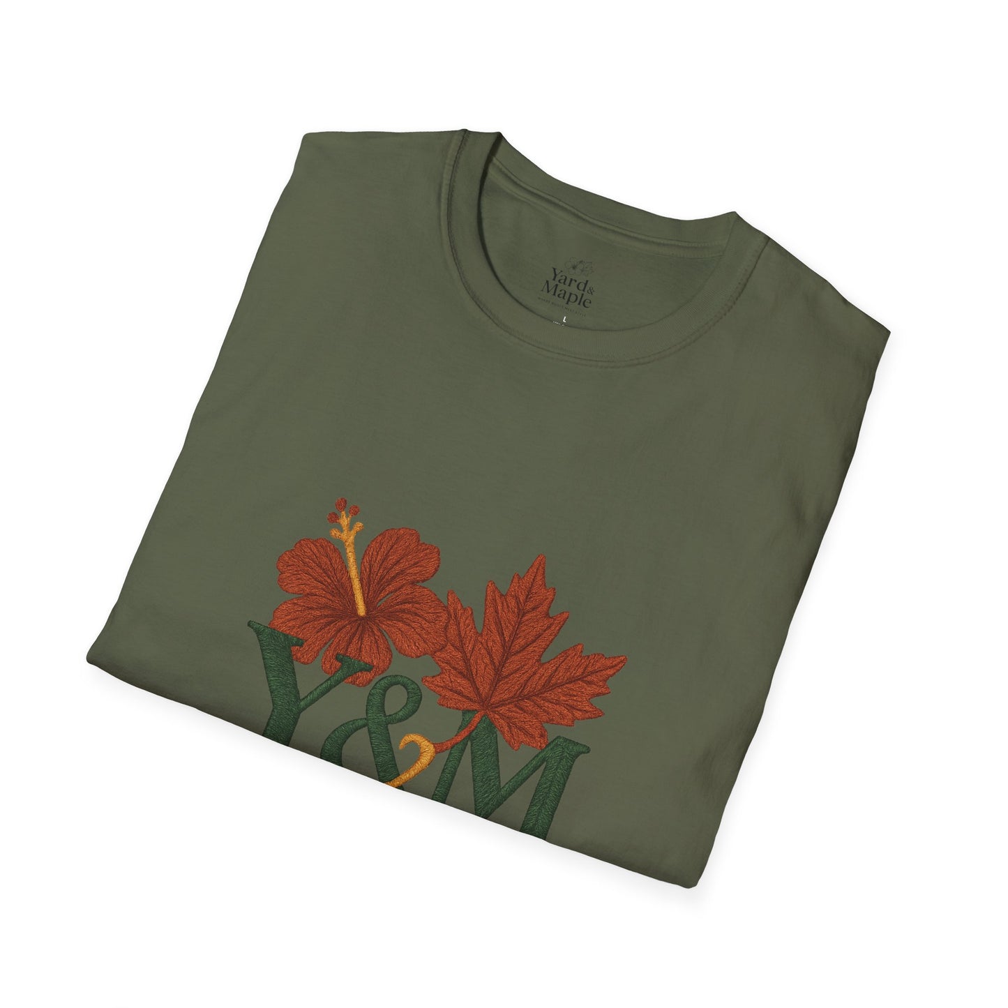 Yard & Maple Floral Unisex T-Shirt, Casual Tee, Nature Lover Gift, Spring Fashion, Graphic Shirt, Eco-Friendly Apparel