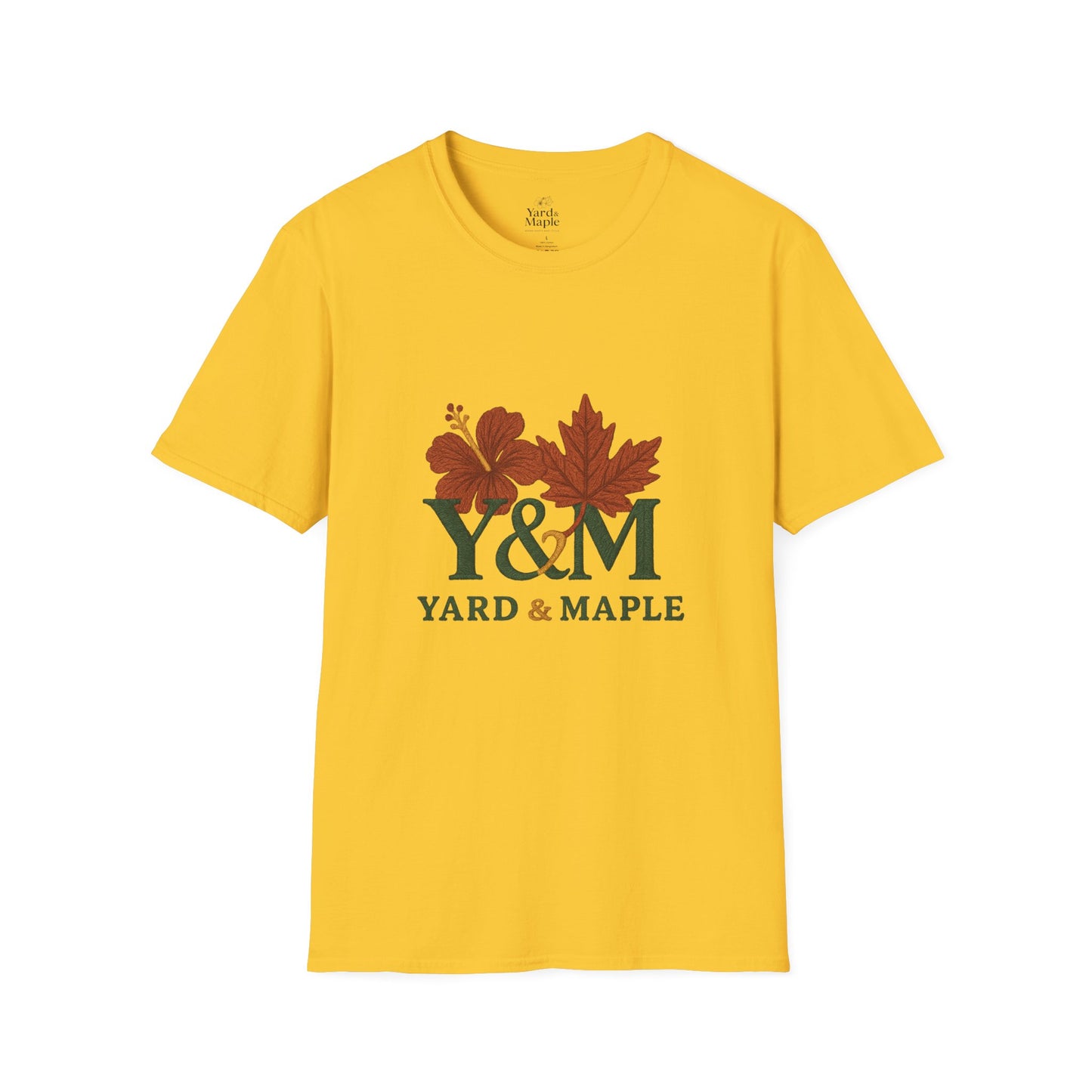 Yard & Maple Floral Unisex T-Shirt, Casual Tee, Nature Lover Gift, Spring Fashion, Graphic Shirt, Eco-Friendly Apparel