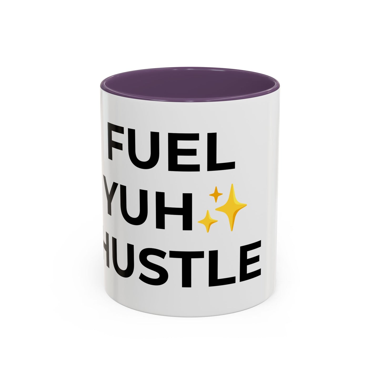 Motivational Coffee Mug - Fuel Yuh Hustle, Inspirational Drinkware, Office Mug, Gift for Entrepreneurs, Unique Coffee Cup