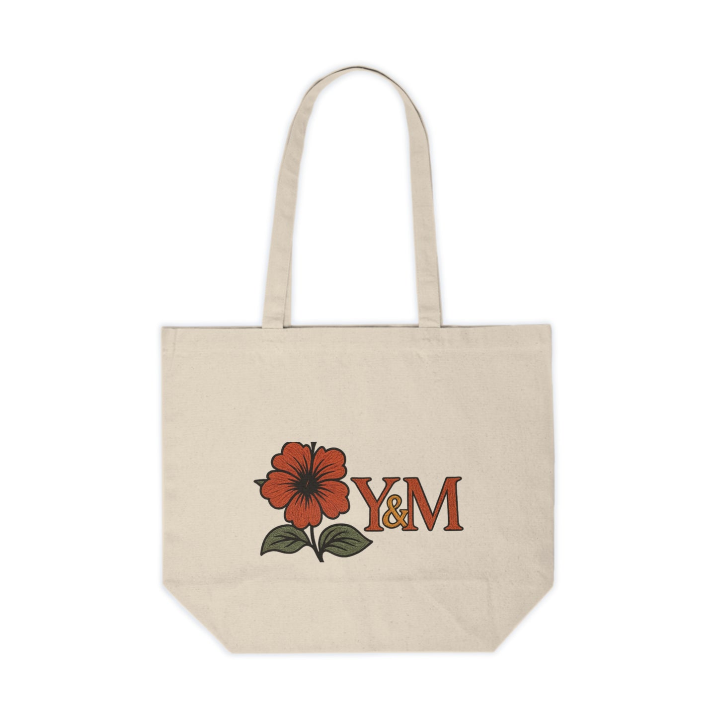 Stylish Floral Canvas Shopping Tote | Eco-Friendly Grocery Bag, Beach Bag, Gift Bag, Reusable Tote, Personalized Tote