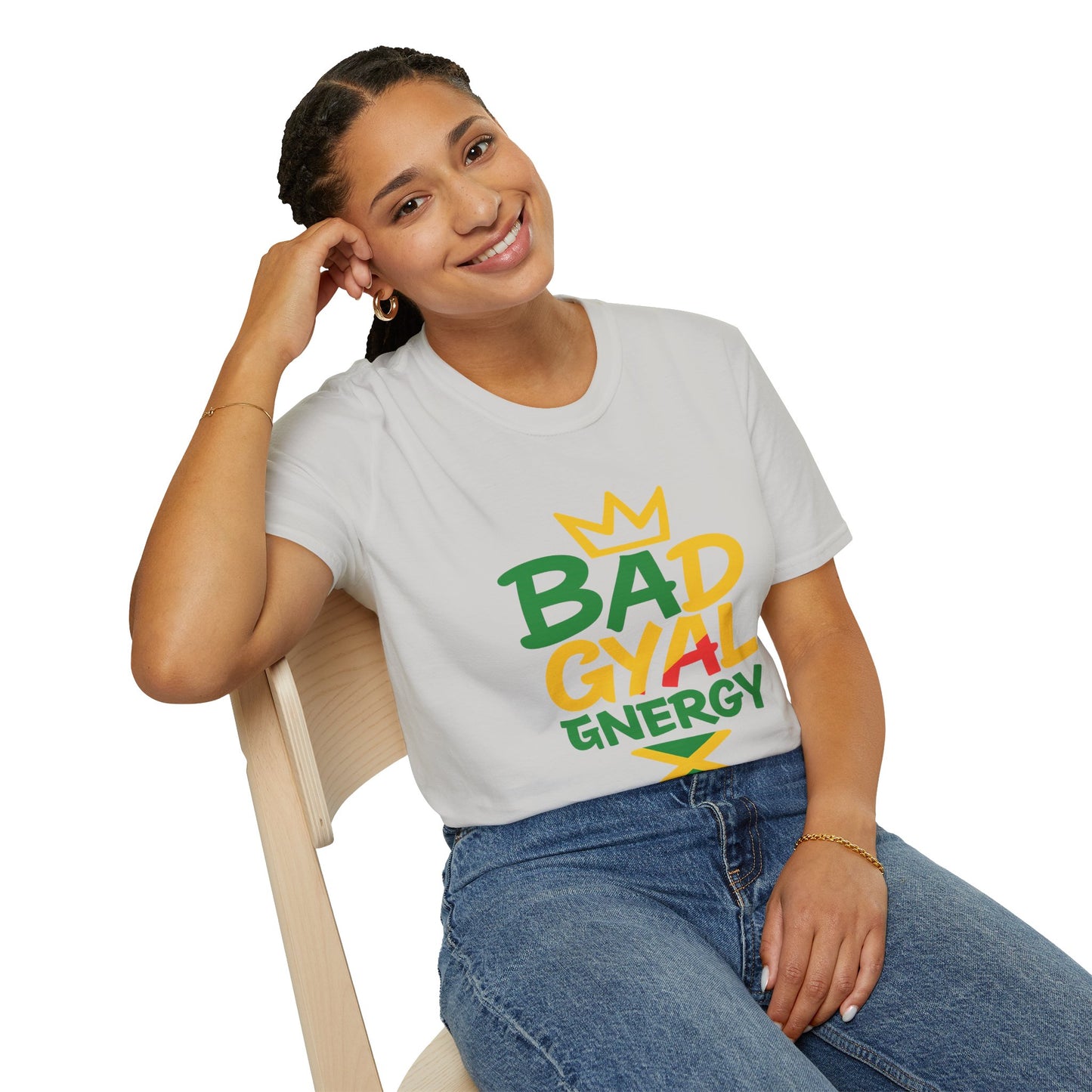 Unisex Softstyle T-Shirt with 'BADGYAL' Design, Casual Wear, Gift for Music Lovers, Summer Vibes, Festival Fashion