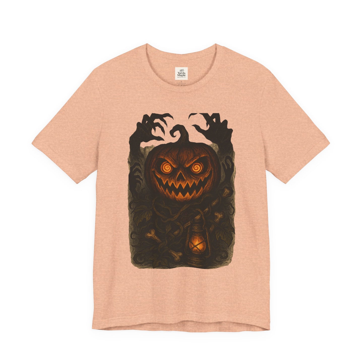Halloween Pumpkin Tee, Unisex Jersey Short Sleeve Shirt, Fall Festival Apparel, Spooky T-Shirt, Trick or Treat Gift, Autumn Vibes