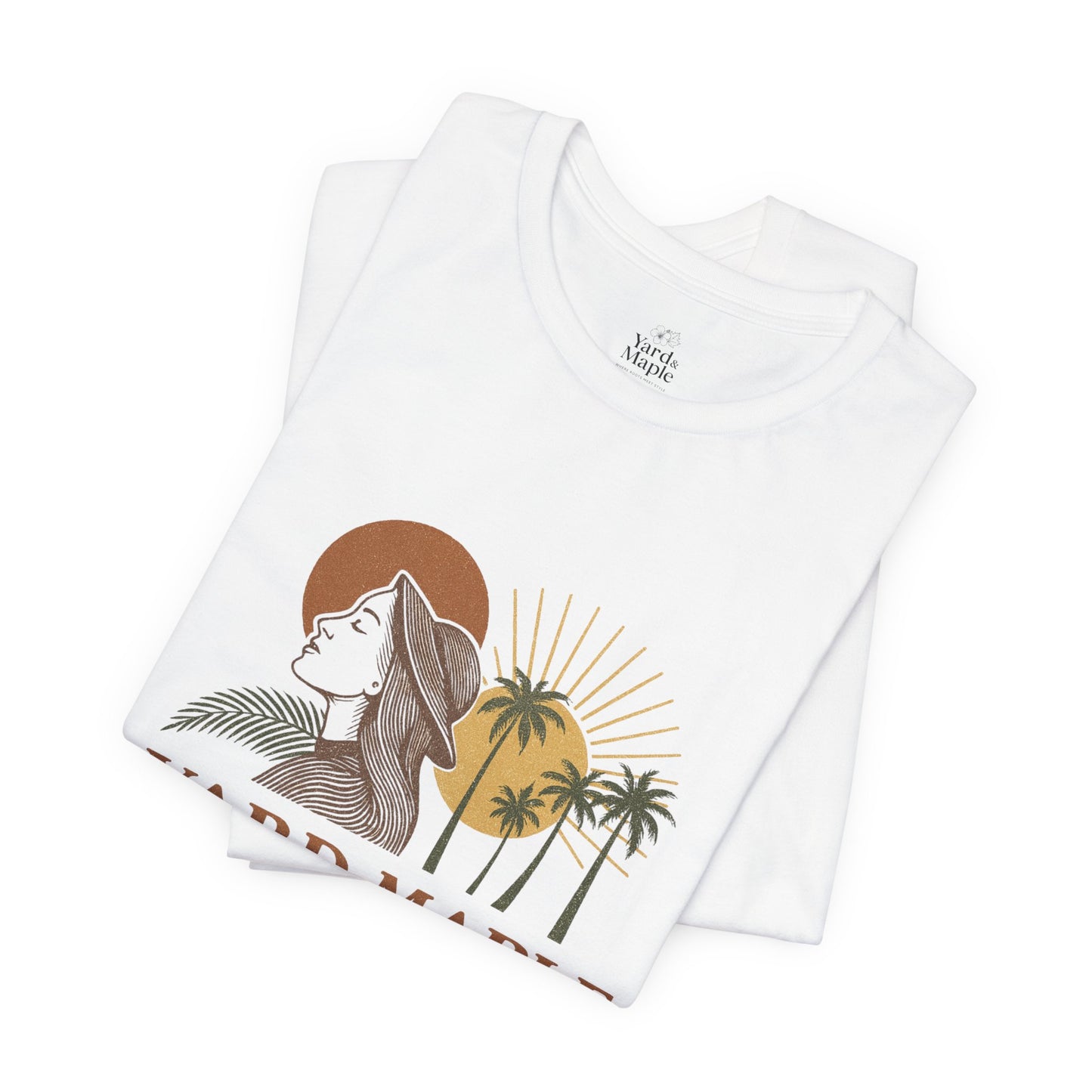 Yard Maple Graphic Tee, Casual Summer Shirt, Nature Lover Gift, Eco-Friendly Apparel, Beach Vibes Tee, Unique Unisex Apparel