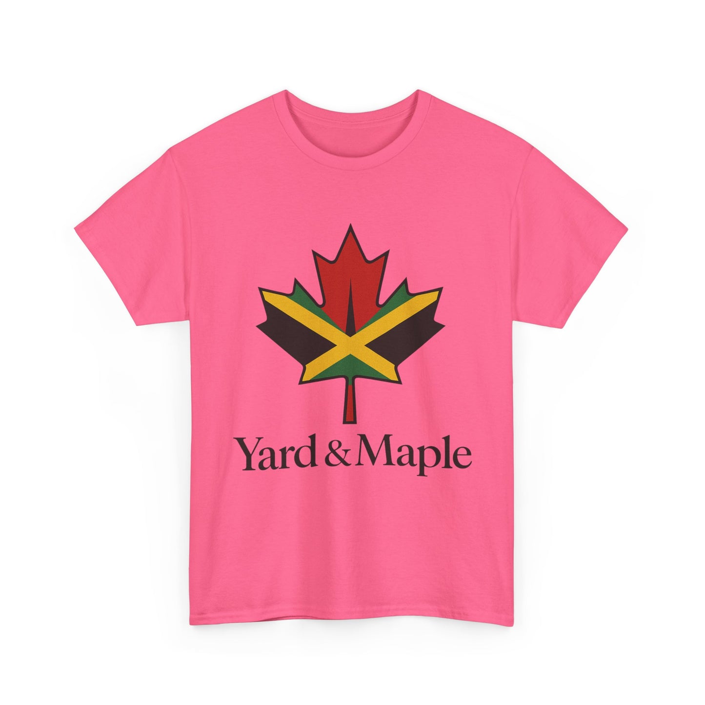 Yard & Maple Unisex Heavy Cotton Tee | Jamaican Pride, Canada Love, Streetwear, Gift for Him/Her, Summer Vibes