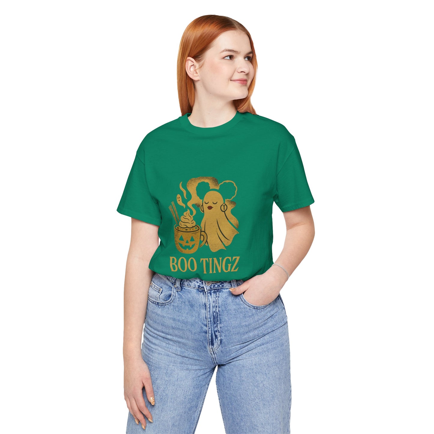 Spooky Ghost 'Boo Tingz' Tee for Halloween Fun