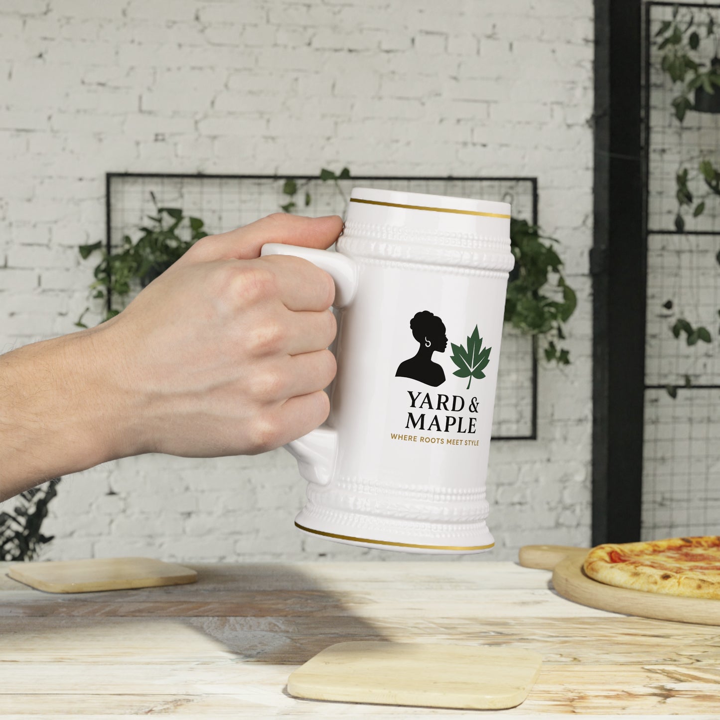 Stylish Stein Mug, Unique Beer Stein, Custom Drinkware, Perfect Gift for Beer Lovers, Celebrate Any Occasion, Home Bar Essential