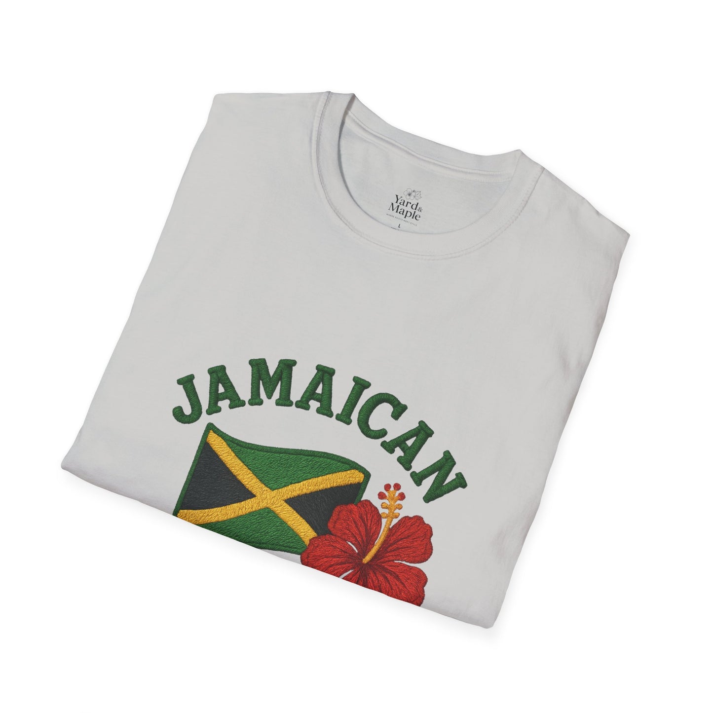 Jamaican Pride T-Shirt, Unisex Softstyle Tee, Tropical Vacation Shirt, Caribbean Pride Apparel, Festival and Celebration Wear
