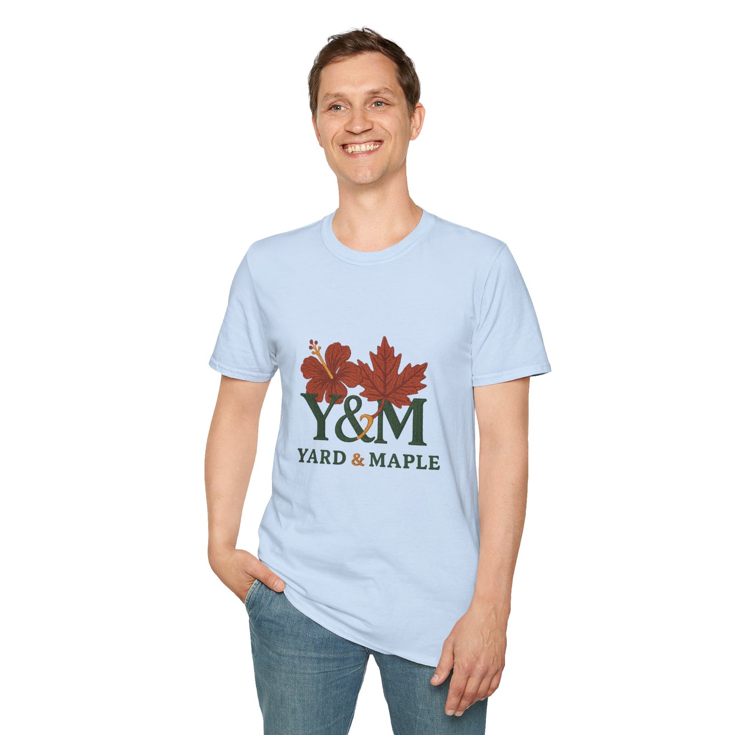 Yard & Maple Floral Unisex T-Shirt, Casual Tee, Nature Lover Gift, Spring Fashion, Graphic Shirt, Eco-Friendly Apparel