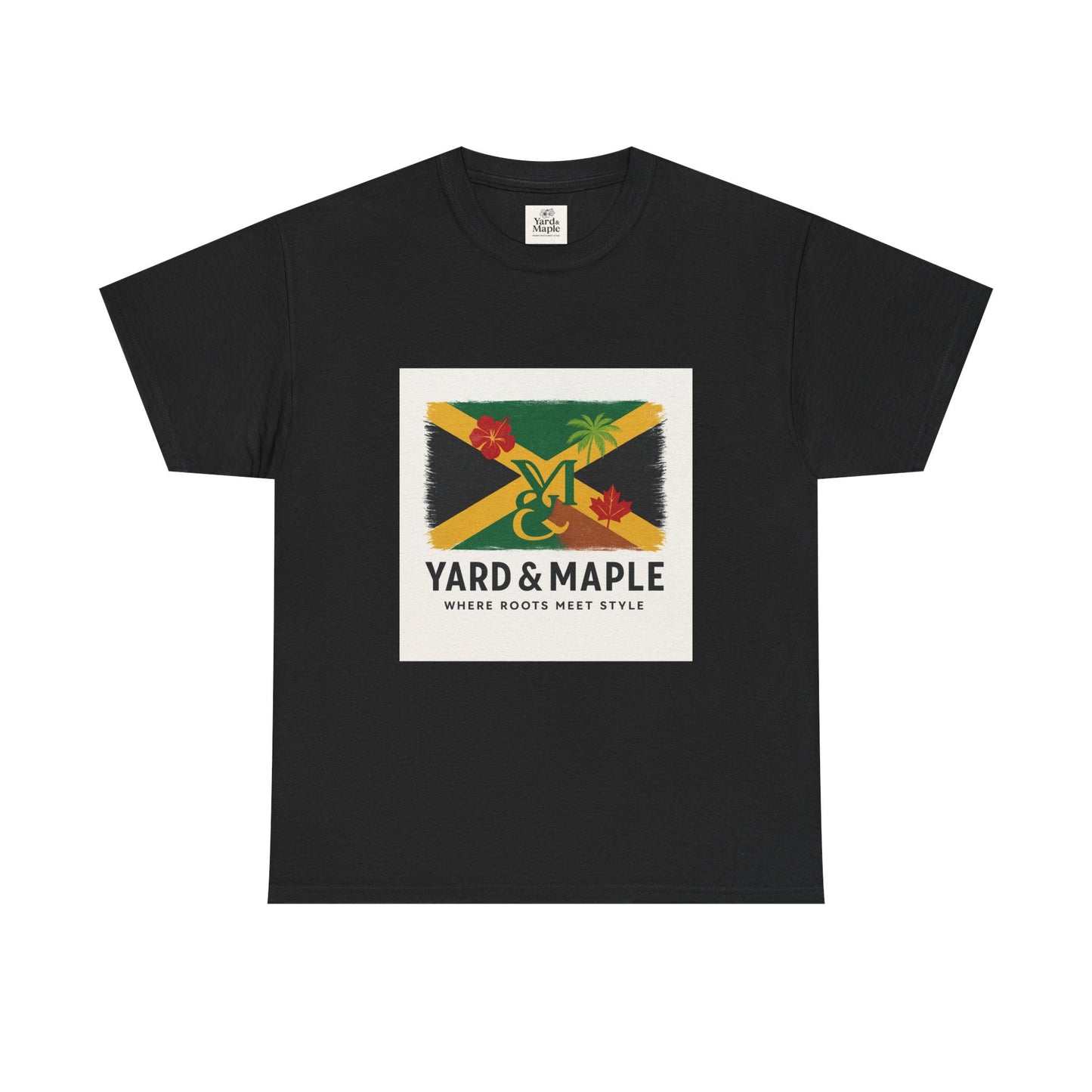 Jamaican Roots Tee, Unisex Heavy Cotton Shirt, Casual Summer Top, Beachwear, Gift for Music Lovers, Vibrant Graphic T-Shirt