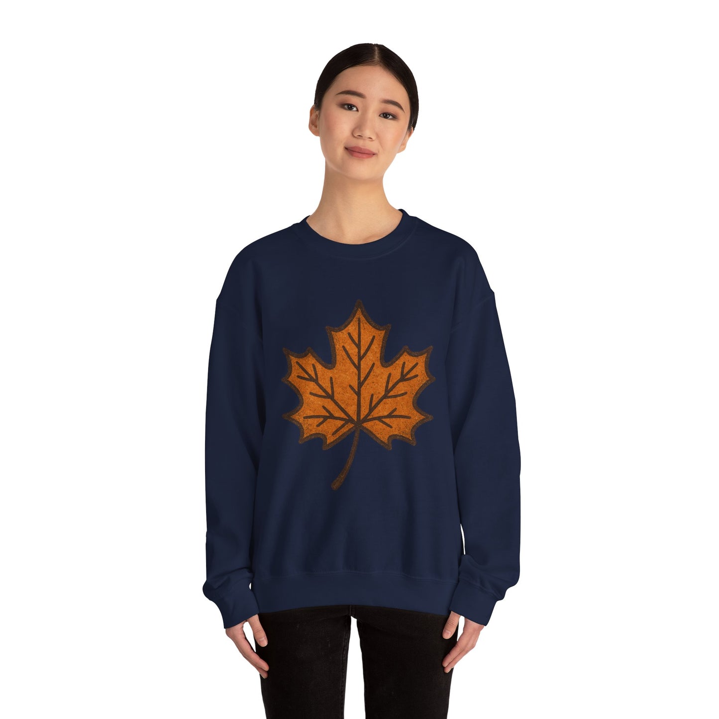Autumn Leaf Sweatshirt | Unisex Cozy Crewneck | Fall Fashion, Thanksgiving Gift, Seasonal Style, Layering Essential