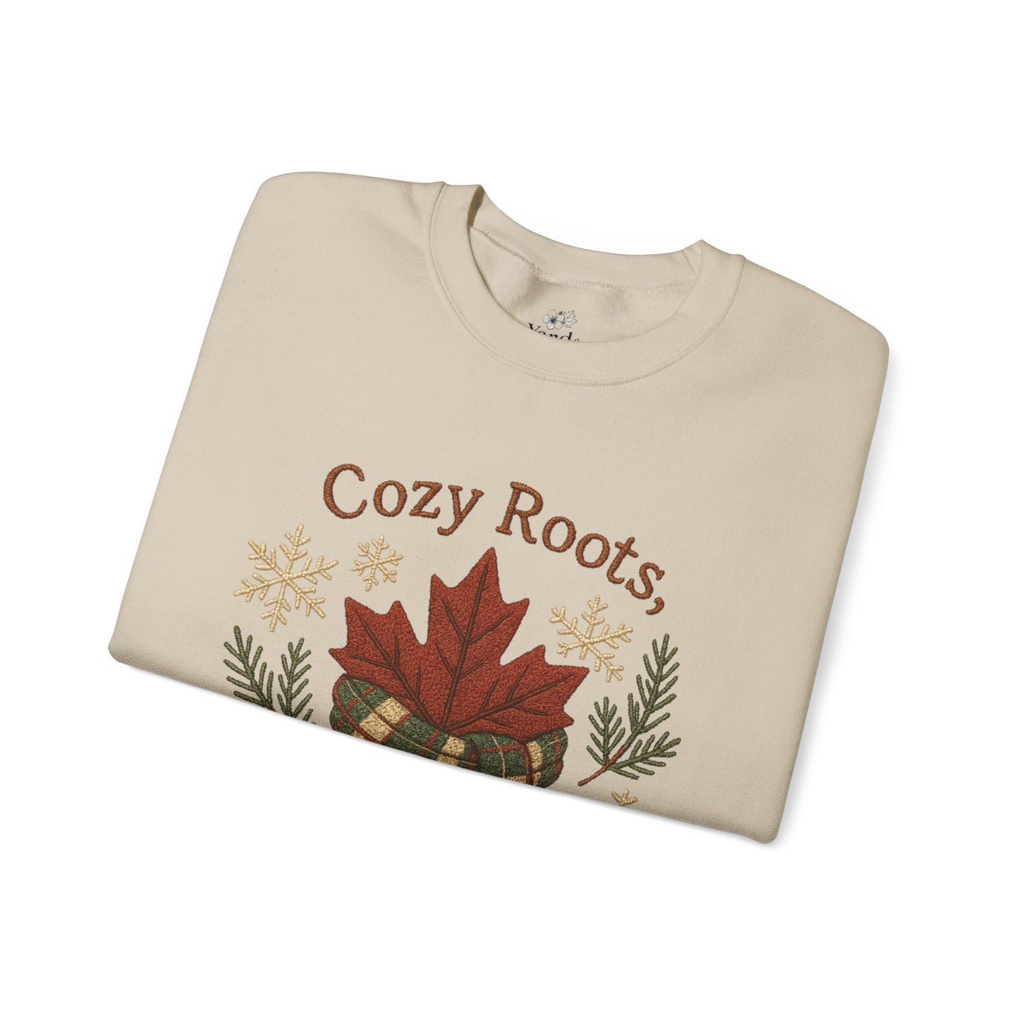 Cozy Roots Crewneck Sweatshirt: Warm Hearts Gift, Fall Fashion, Winter Apparel, Unisex Sweatshirt, Holiday Sweater