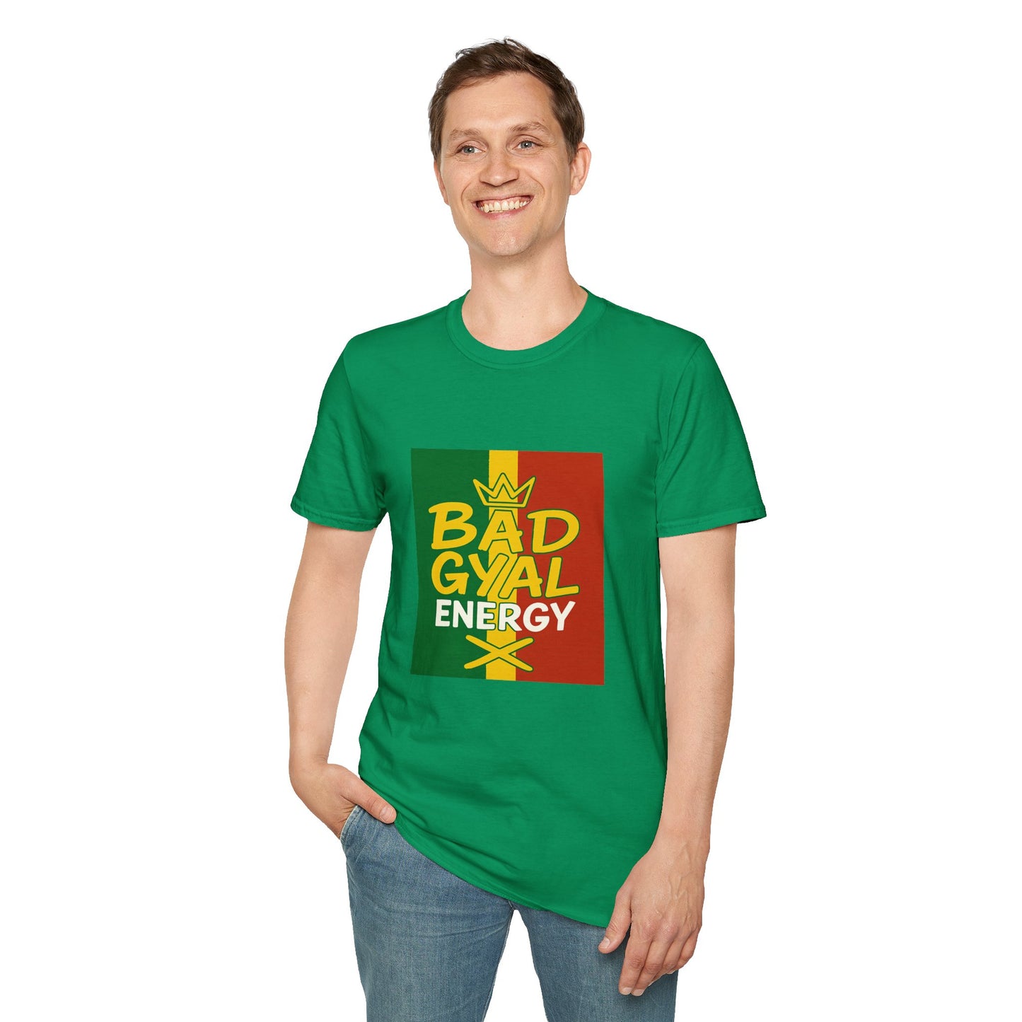 Rasta Vibes T-Shirt | Bad Gyal Energy | Unisex Graphic Tee, Casual Wear, Festival Apparel, Gift for Him/Her, Summer Style