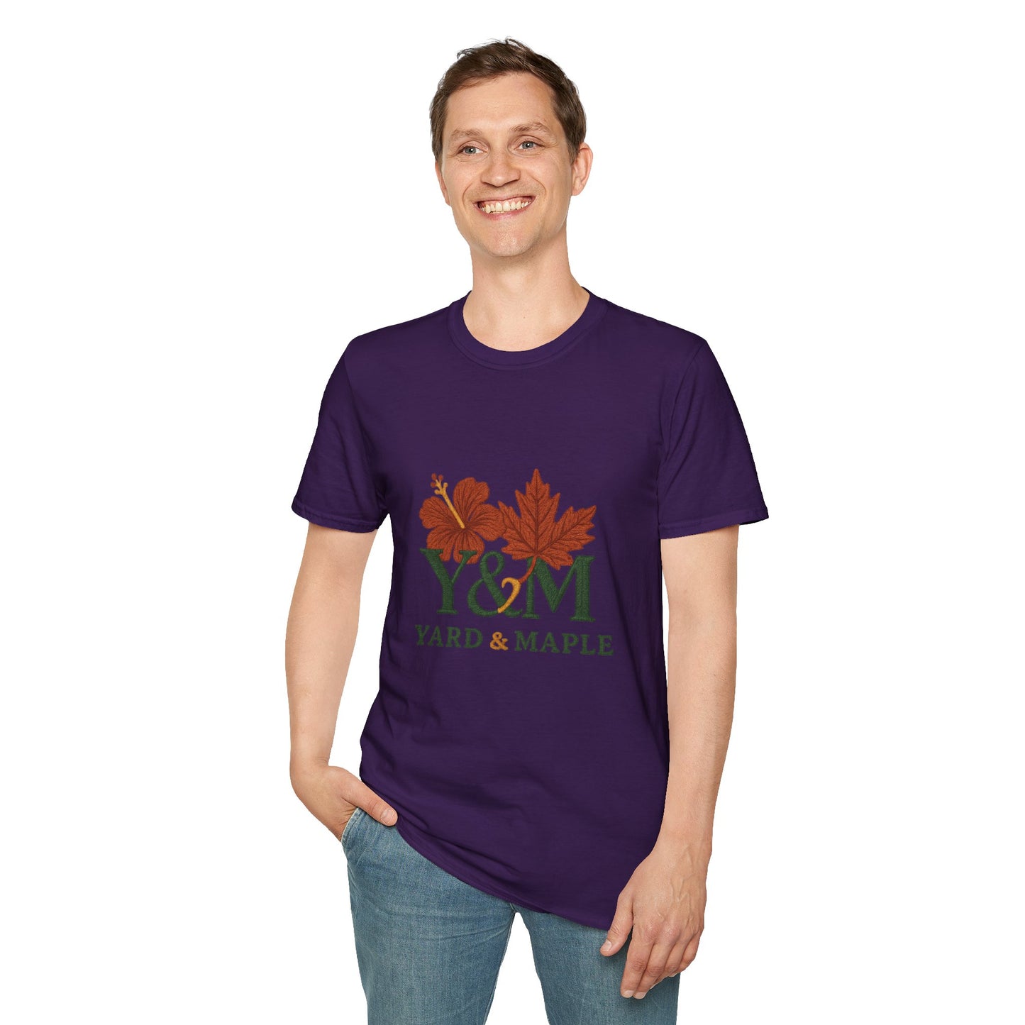 Yard & Maple Floral Unisex T-Shirt, Casual Tee, Nature Lover Gift, Spring Fashion, Graphic Shirt, Eco-Friendly Apparel