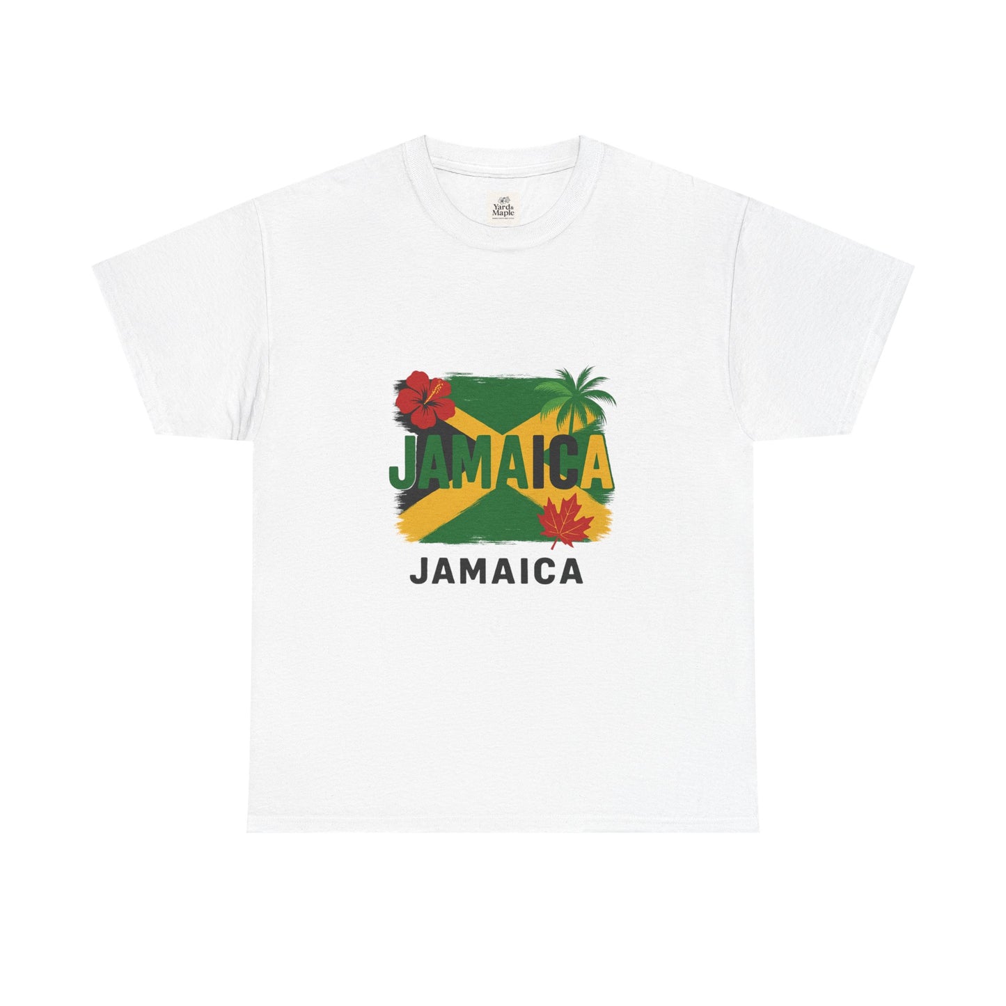 Jamaica Unisex Heavy Cotton Tee – Vibrant Tropical Style, Beachwear, Travel Souvenir, Summer Party, Gift for Wanderlust