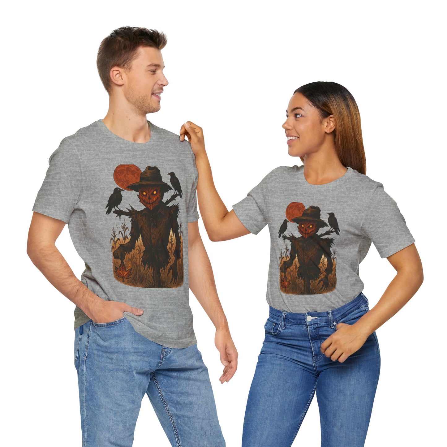 Spooky Scarecrow Graphic Tee | Unisex Halloween Shirt, Fall Fashion, Halloween Costume Tee, Scary Tee, Gift for Horror Lovers