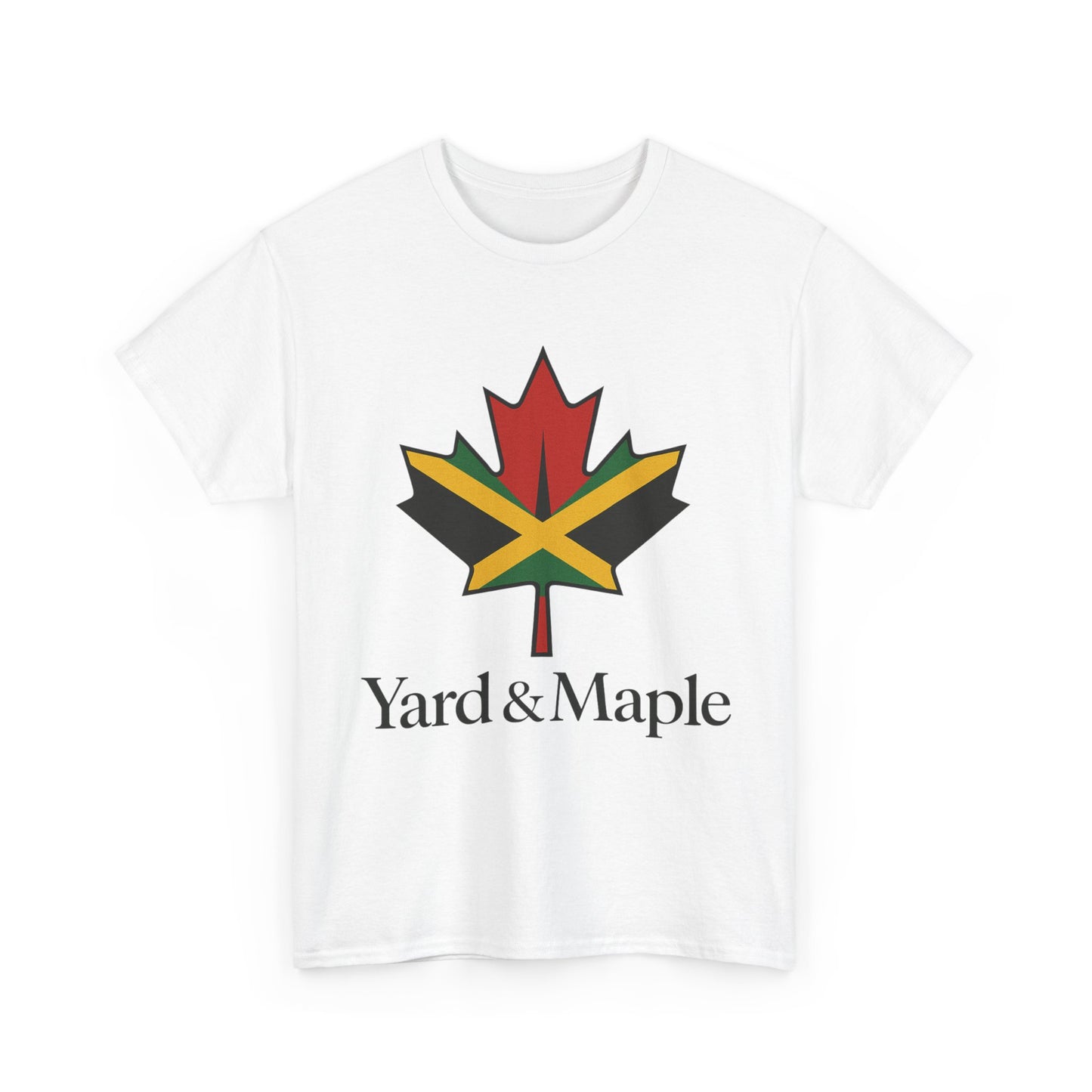 Yard & Maple Unisex Heavy Cotton Tee | Jamaican Pride, Canada Love, Streetwear, Gift for Him/Her, Summer Vibes