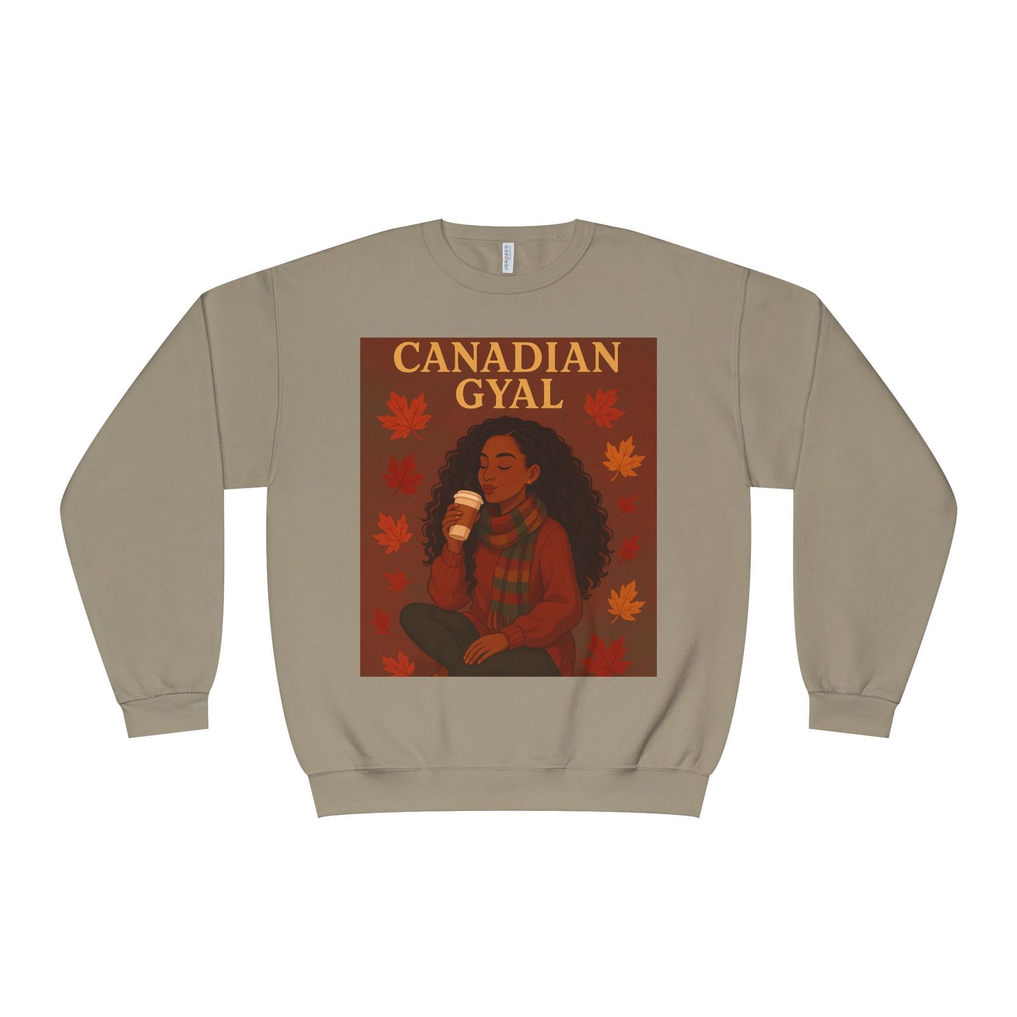Canadian Gyal Sweatshirt, Cozy Fall Crewneck, Canada Pride Apparel, Autumn Casual Wear, Unisex Gift for Her