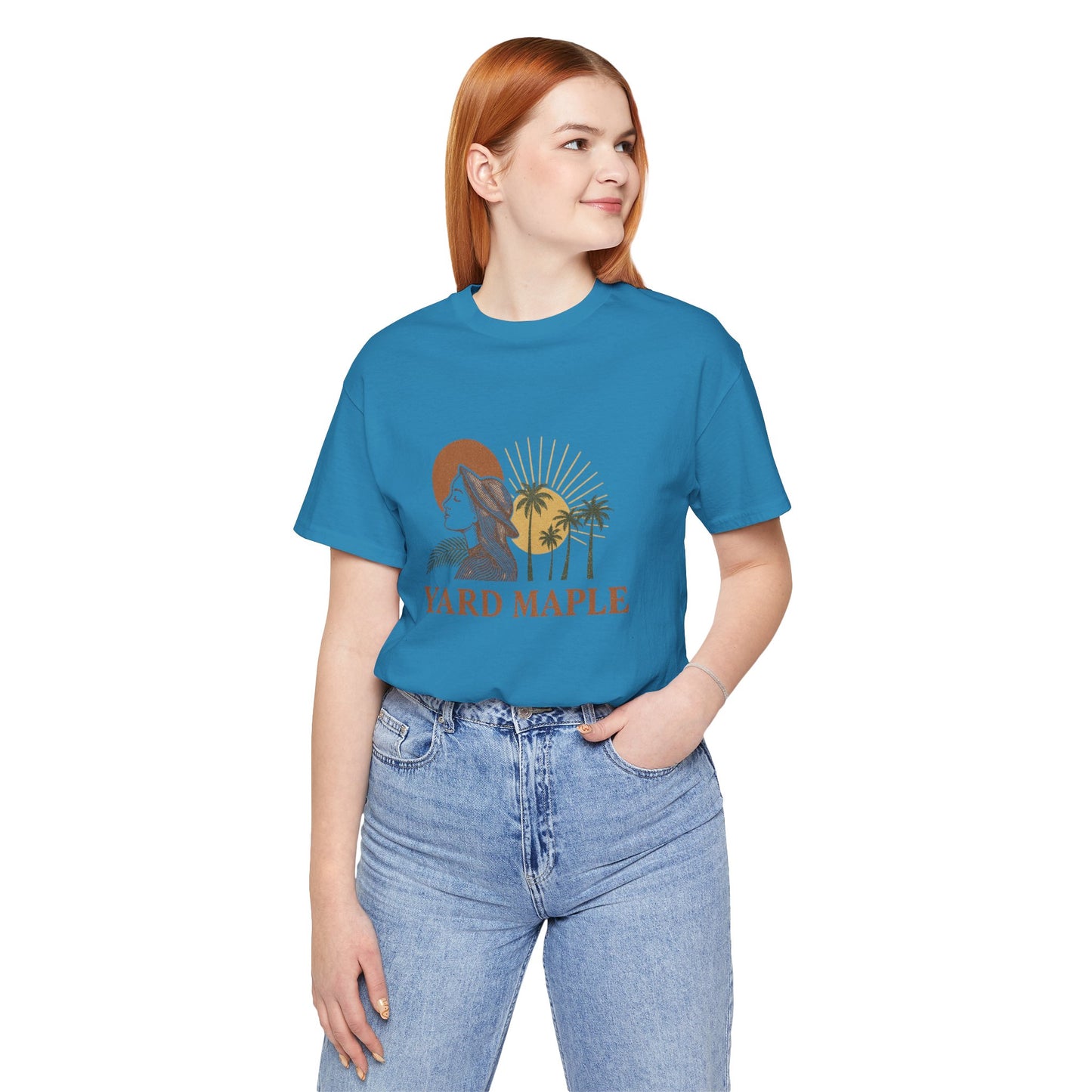 Yard Maple Graphic Tee, Casual Summer Shirt, Nature Lover Gift, Eco-Friendly Apparel, Beach Vibes Tee, Unique Unisex Apparel