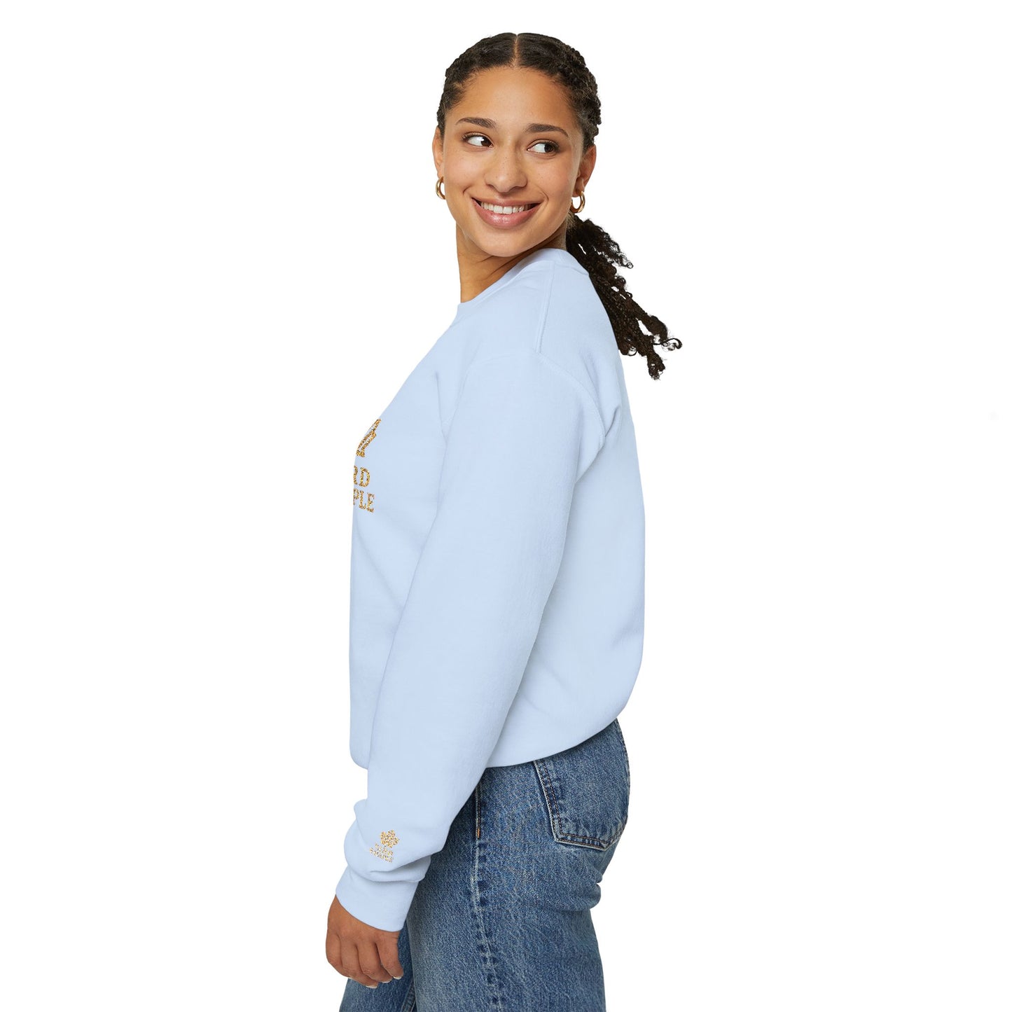 Cozy Unisex Crewneck Sweatshirt with Embroidered Leaf Design, Perfect for Fall, Thanksgiving, Casual Outings, Friends and Family Gatherings, Gifts