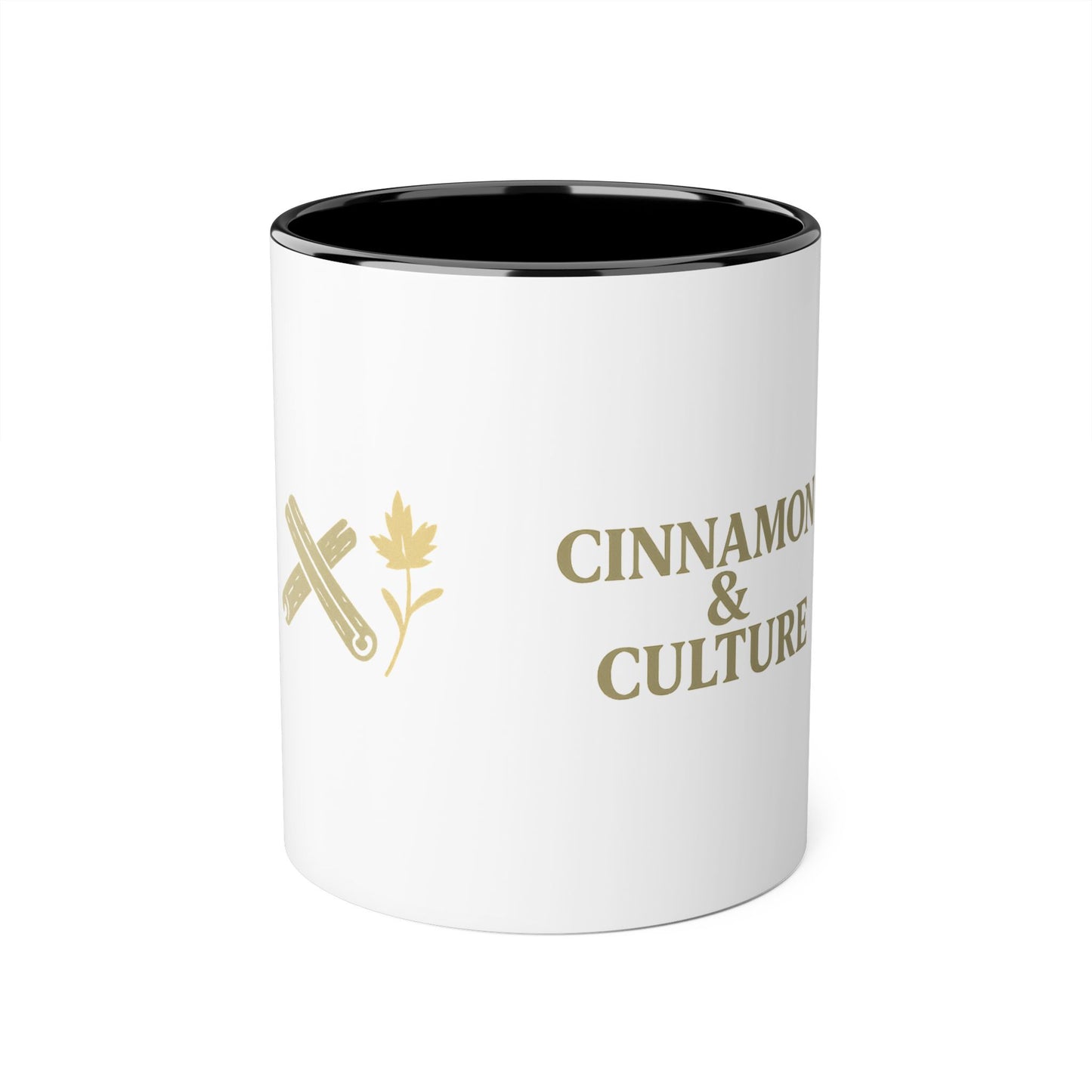 Cinnamon & Culture Accent Mug, Cozy Coffee Cup for Tea Lovers, Perfect Gift for Friends, Coffee Mug for Home, Unique Kitchen Decor
