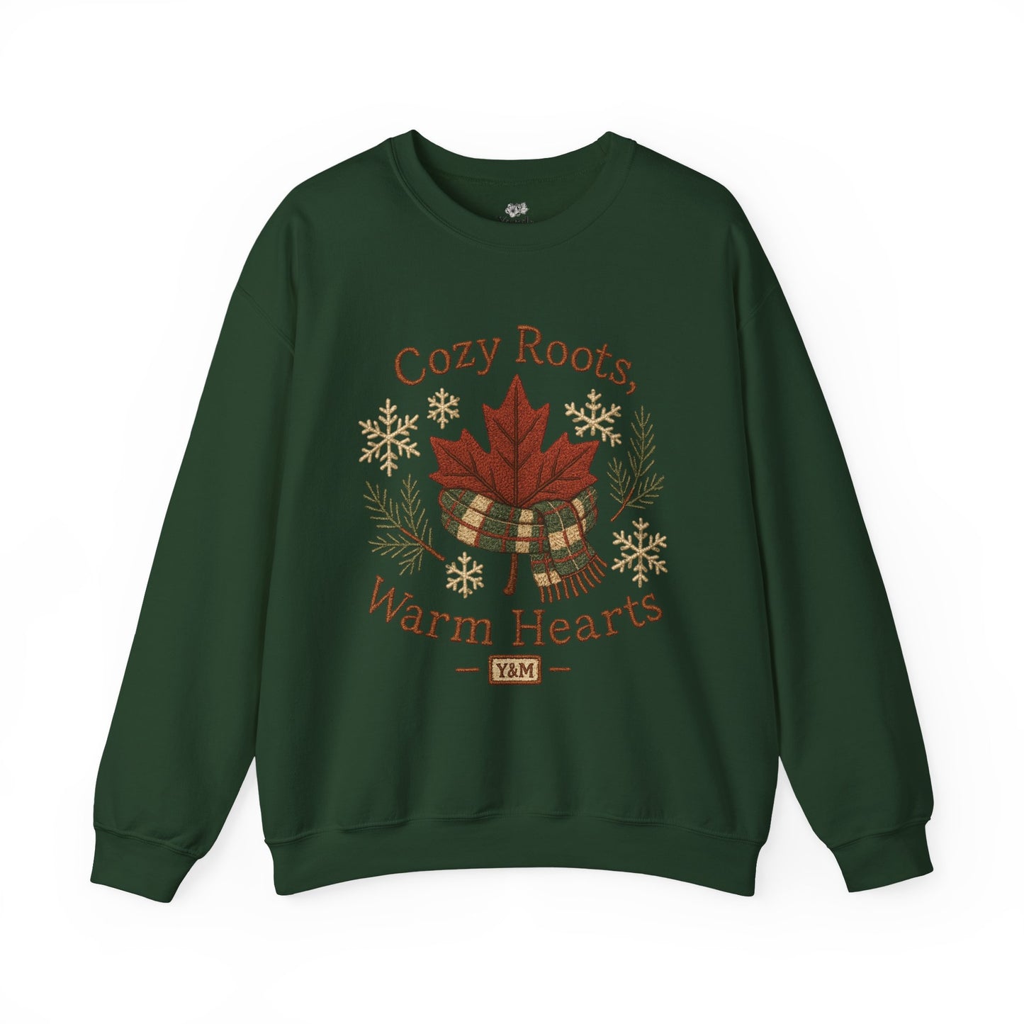 Cozy Roots Crewneck Sweatshirt: Warm Hearts Gift, Fall Fashion, Winter Apparel, Unisex Sweatshirt, Holiday Sweater