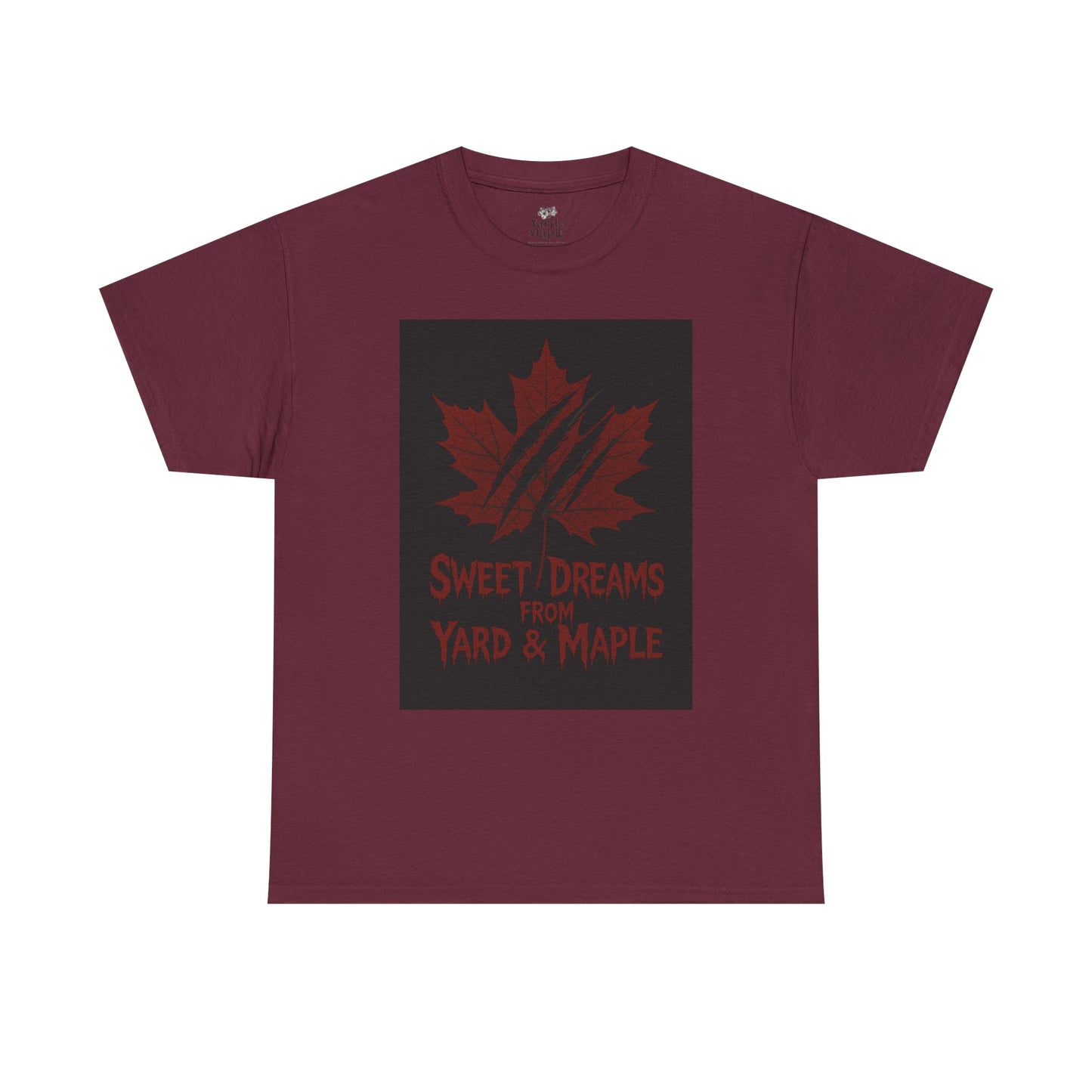 Cozy Graphic Tee with Maple Leaf Design, Casual Streetwear, Gift for Nature Lovers, Sweet Dreams Shirt, Unisex Cotton Top