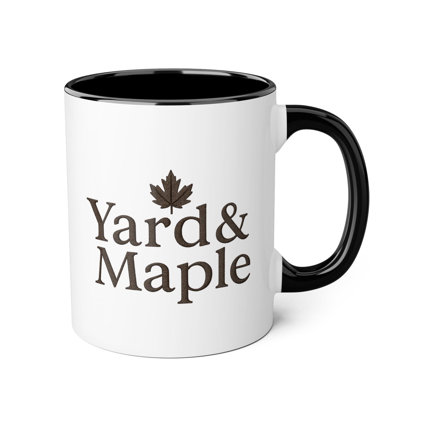 Yard & Maple Accent Mug - Cozy Coffee Cup, Perfect for Home/Office, Great Gift for Coffee Lovers, Autumn Decor, Unique Beverage Mug