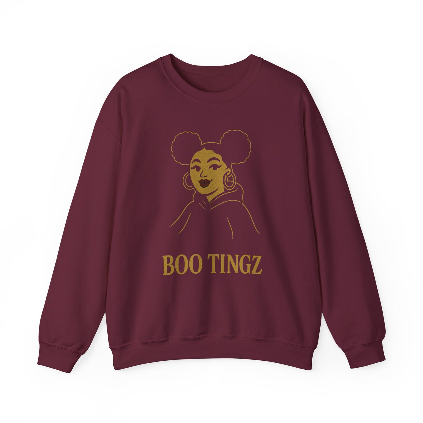 Boo Tingz Crewneck Sweatshirt - Cozy Unisex Gift, Casual Wear, Halloween Outfit, Everyday Comfort, Trendy Streetwear